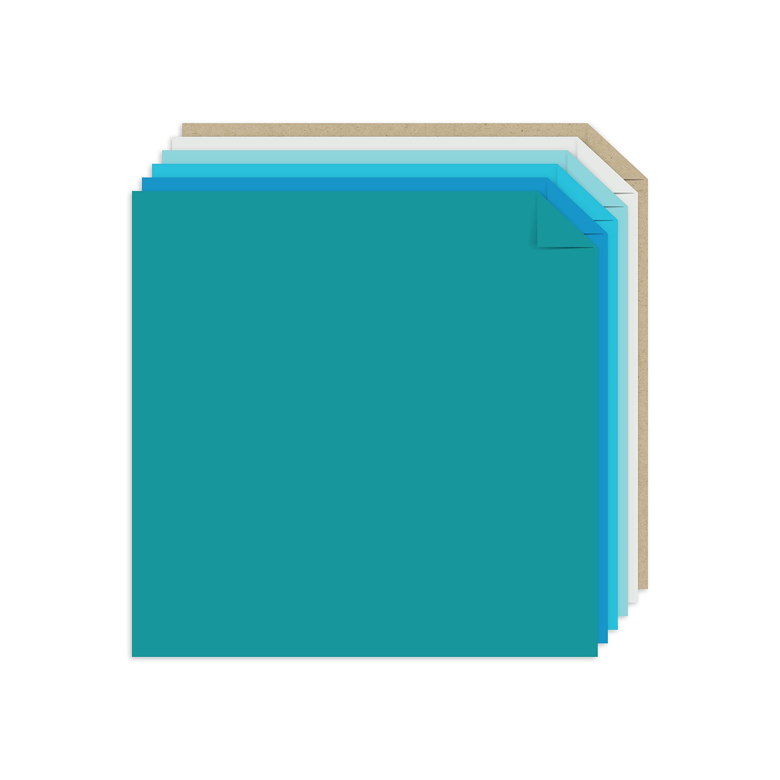 Astrodesigns Crafting Cardstock, 12" x 12", 65 lb./176 gsm, 6-Color Ocean Assortment, 84 Sheets (91794) - Image 2