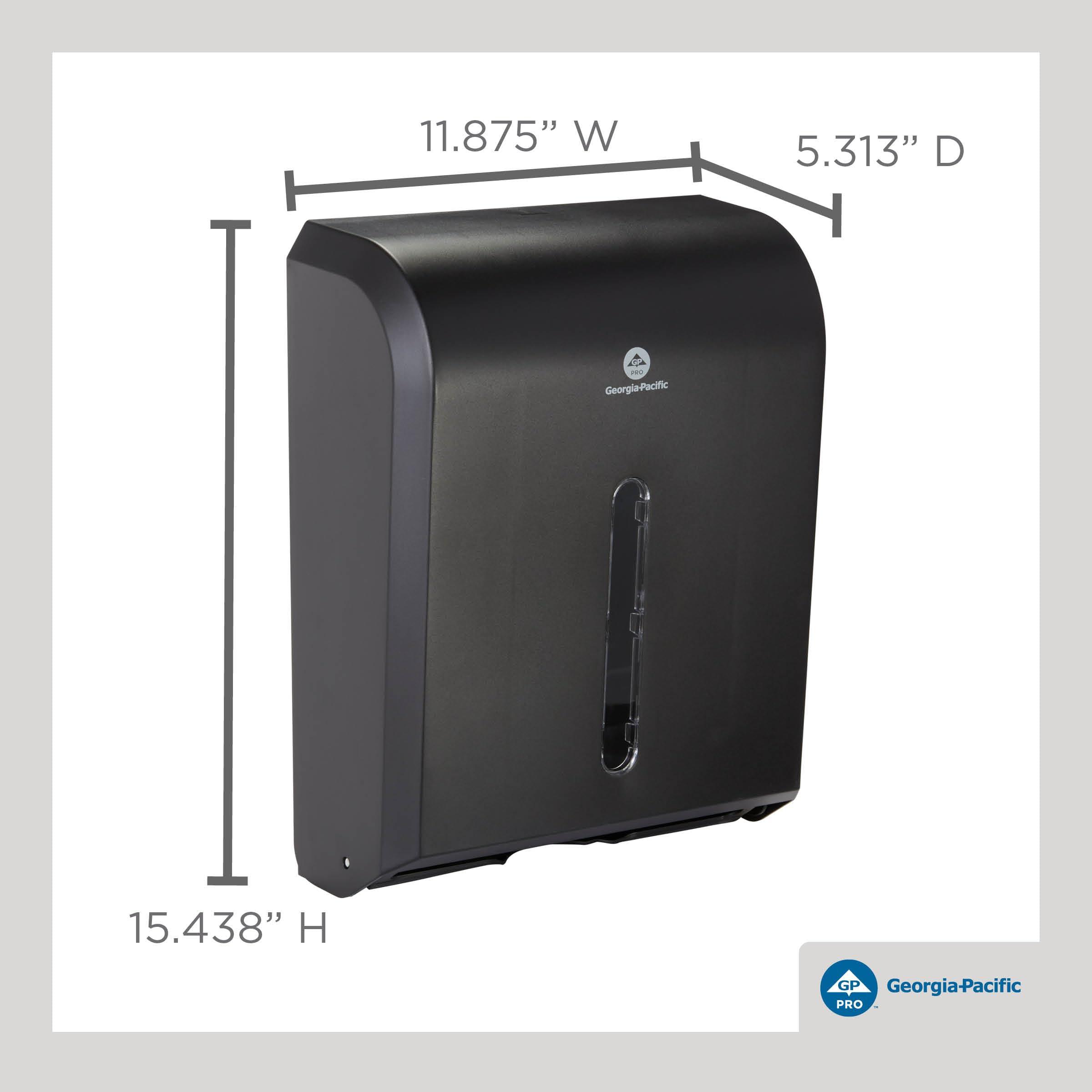 Georgia-Pacific Combi-Fold Paper Towel Dispenser, Black - Image 2