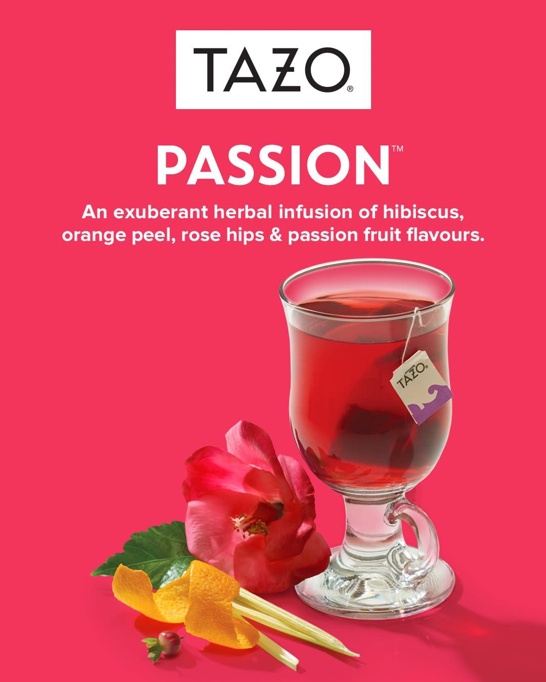 TAZO Passion Herbal Tea Bags, Hot or Iced, Caffeine Free, 20 Total Tea Bags - Image 6