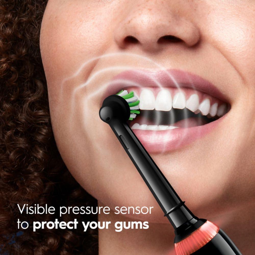 Oral-B Genius X Limited Rechargeable Electric Toothbrush with 1 Replacement Brush Head, Travel Case, Midnight Black - Image 3