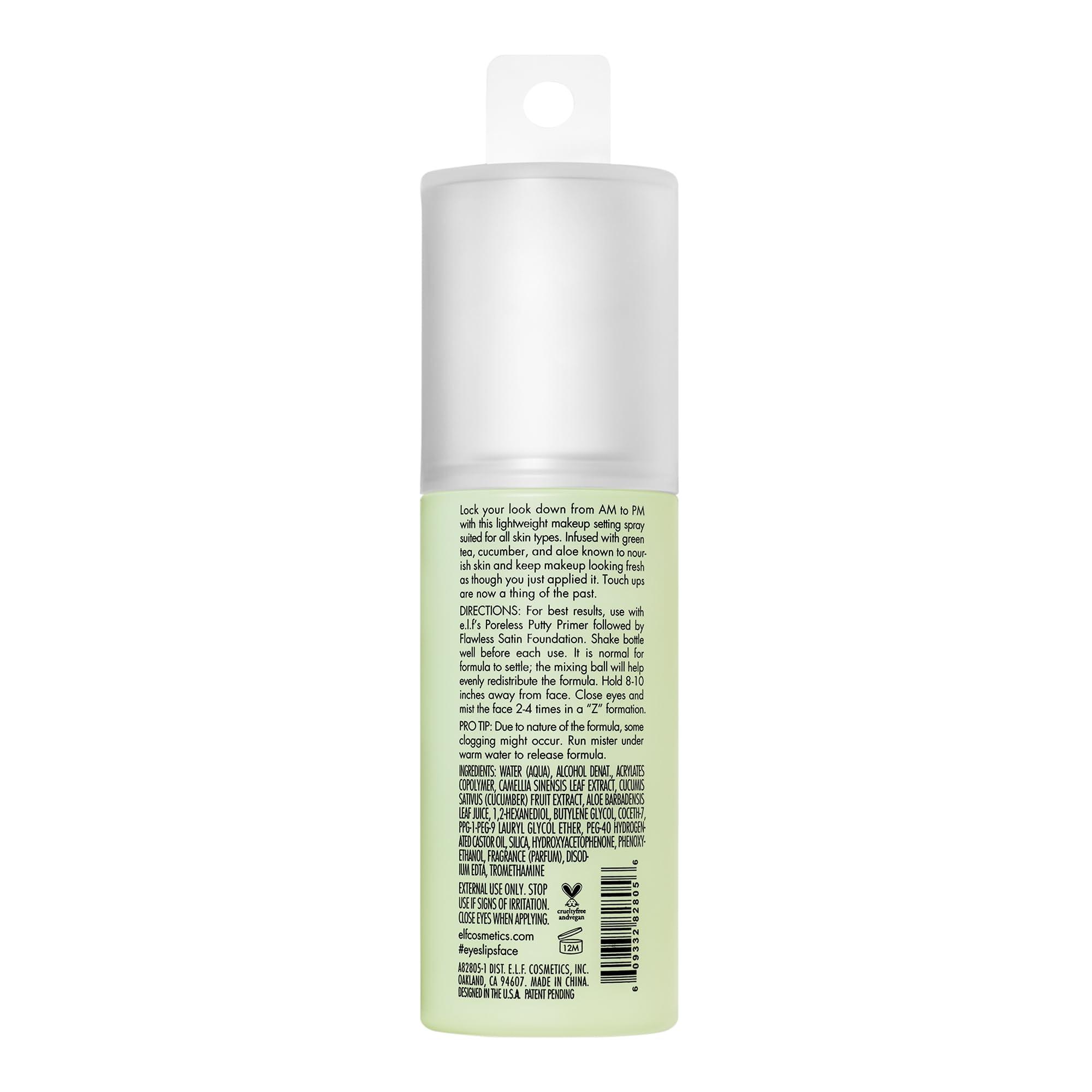 e.l.f. Stay All Night Micro-Fine Setting Mist, Hydrating & Refreshing Makeup Setting Spray For 16HR Wear-time, Vegan & Cruelty-Free, 2.7 Fl Oz - Image 5