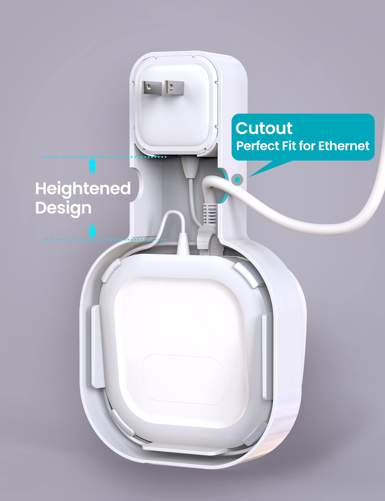 DG-Direct Wall Mount Holder Only for eero 6 Router Mesh Wi-Fi System,No Messy Wires,Stand Bracket for eero 6 Extender Space Saving White 3Pcs - Image 3