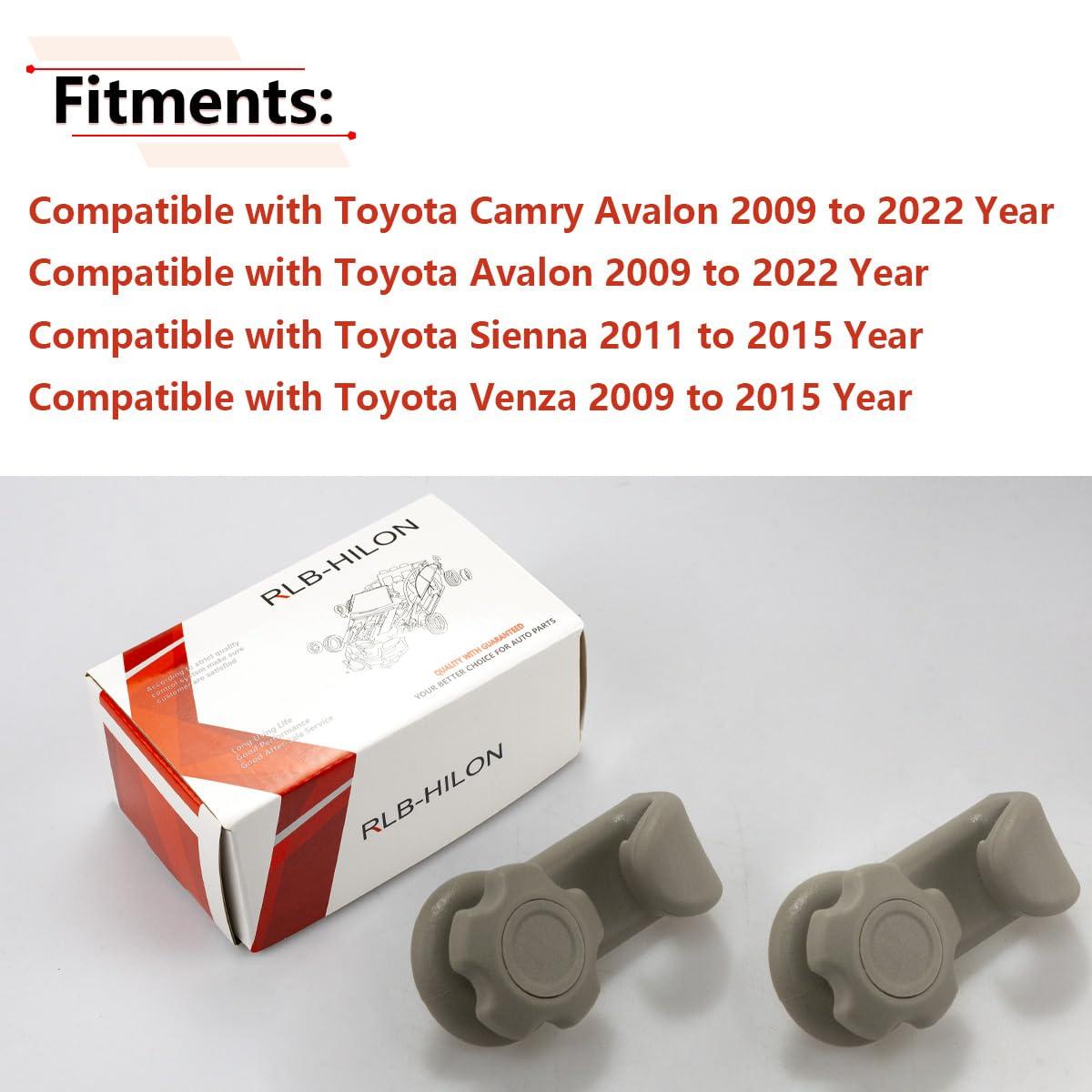 RLB-HILON 2PCS Trunk Luggage Compartment Hook Compatible with Toyota Model, for Sienna 2011-2015, for Camry 2009-2022, for Avalon 2009-2022, for Venza 2009-2015, Beige Color - Image 3