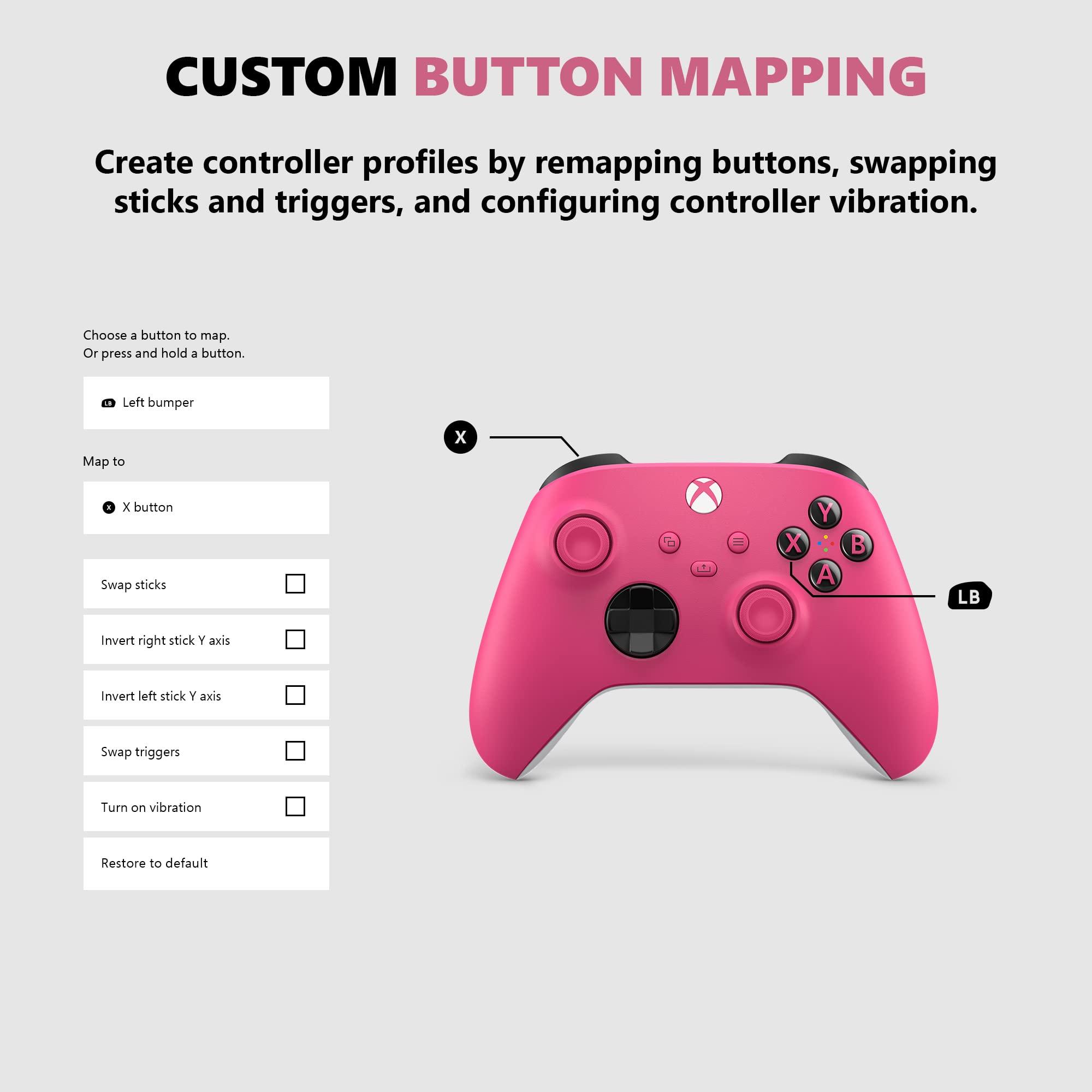 Xbox Core Wireless Gaming Controller – Deep Pink Series X|S, One, Windows PC, Android, and iOS - Image 4