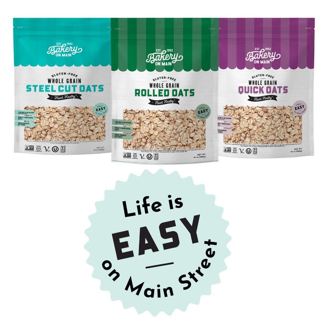 Bakery On Main Steel Cut Oats - Gluten Free, Non-GMO Project Verified, Purity Protocol, Kosher, Resealable Bag, 24oz (Pack of 2) - Image 6