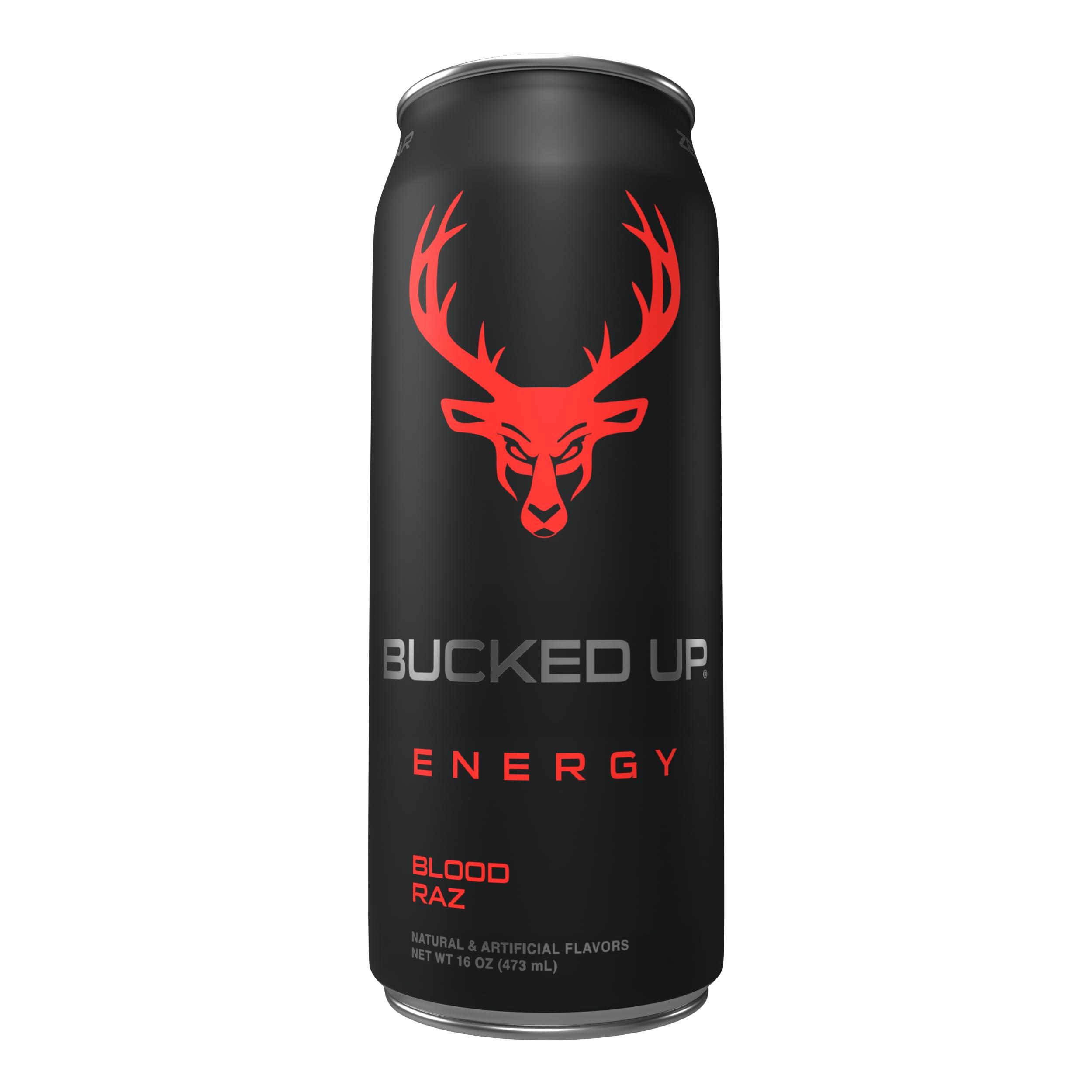 Bucked Up Energy Drink 300mg (Blood Raz) (12 CT) - Image 4