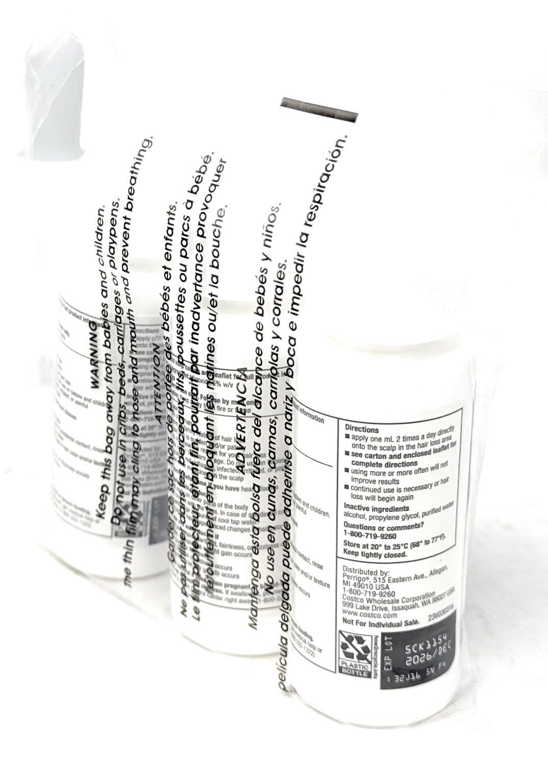 Minoxidil-5% Extra Strength Hair Regrowth for Men, 3 Count, 2 Ounce Bottles - Image 8