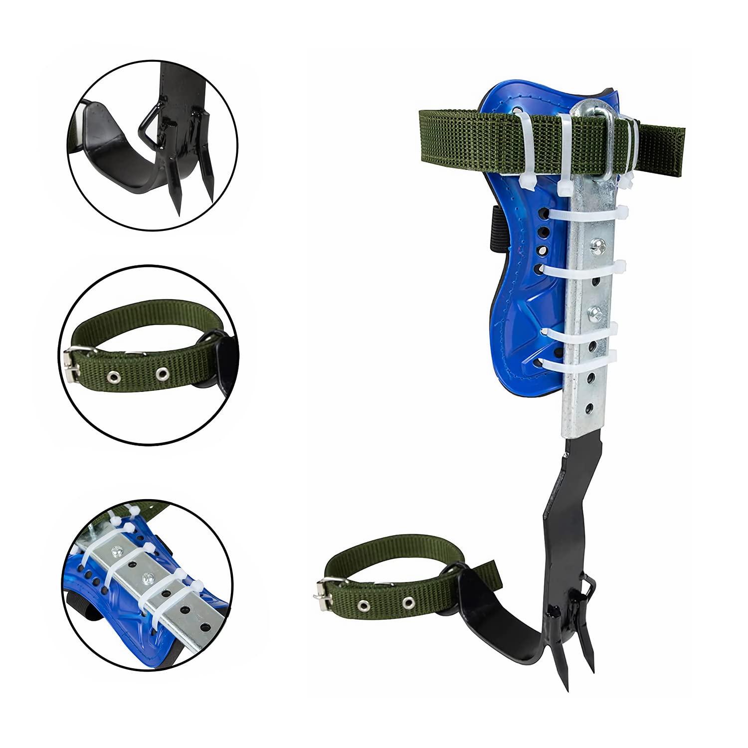 RANLOVE Tree Climbing Spikes Set, 304 Stainless Steel Adjustable Tree Climbing Spike 2 Gears and Non-Slip Pedal Trees, Picking Fruit - Image 4