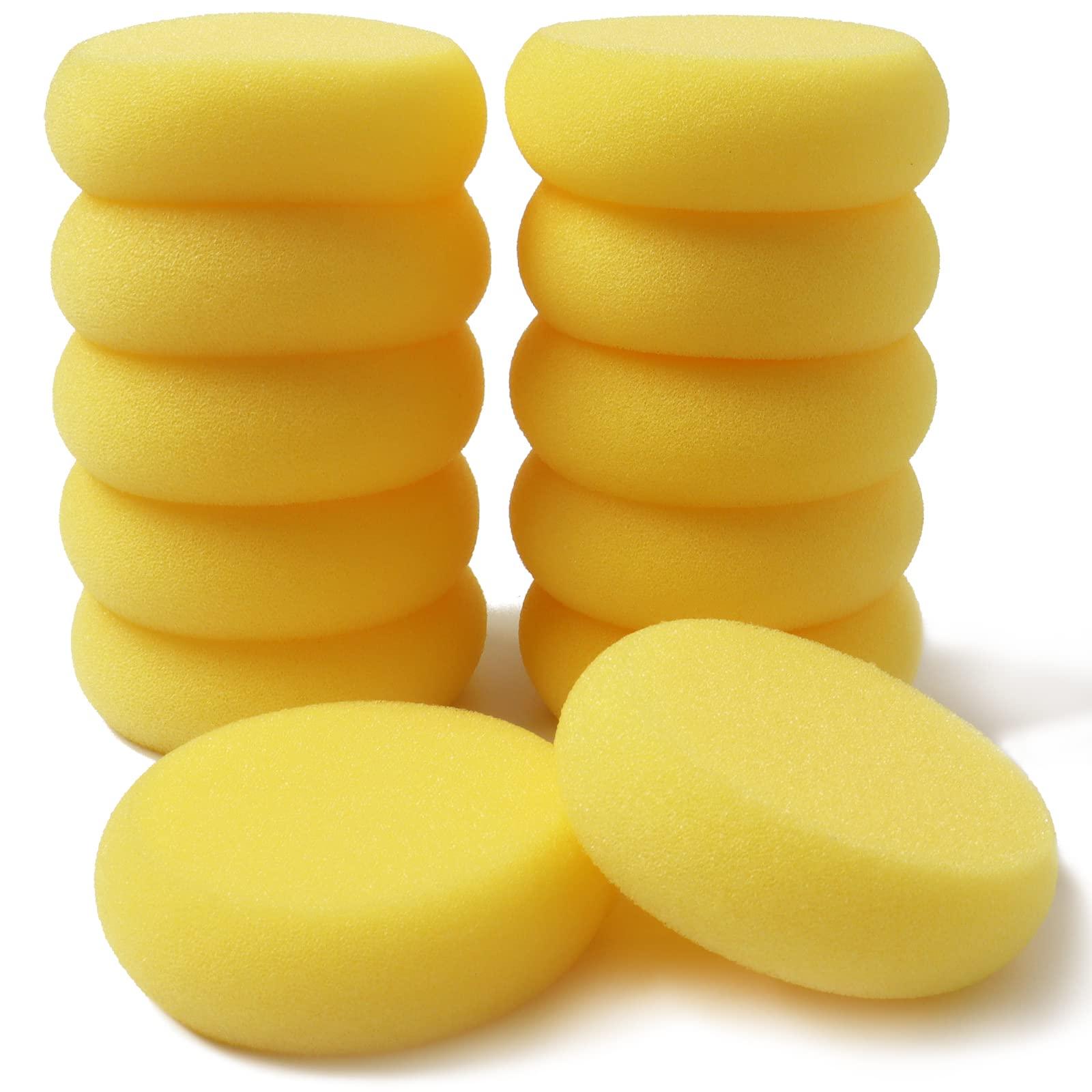 Hapy Shop 24 Pack Round Painting Sponge Synthetic Artist Sponges Ceramic Sponges for Painting, Crafts, Ceramics, Household Use and More, 2.8 Inch