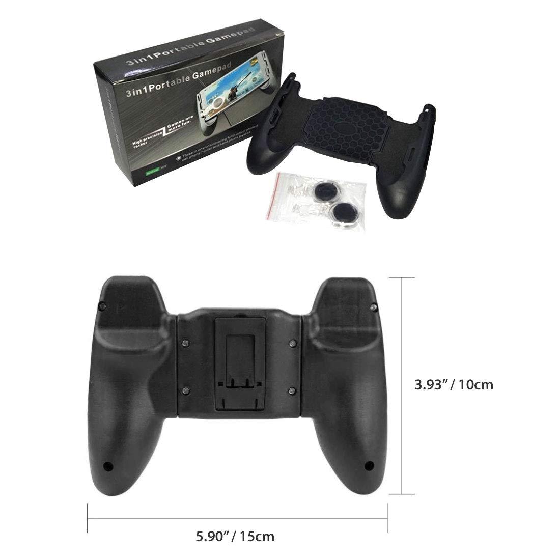 Mobile Joystick Controller Grip Case for Smartphones, Mobile Phone Gaming Grip with Joystick, Controller Holder Ergonomic Design (Black Type 01) - Image 9