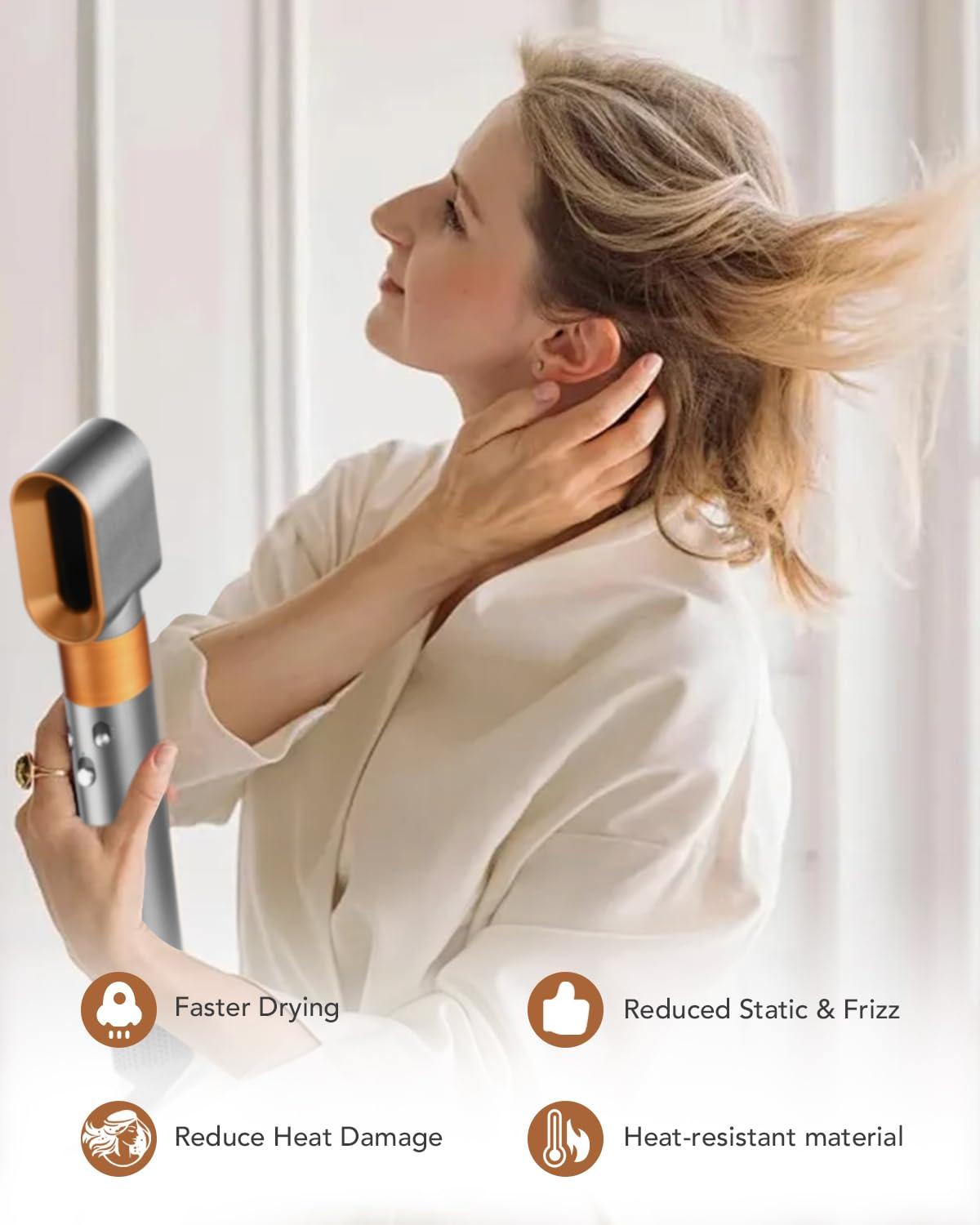 Pre-Styling Dryer Nozzle for Dyson Airwrap HS01/HS05 – Fast Drying Attachment, Nickel/Copper (Part 969759-05) - Image 3