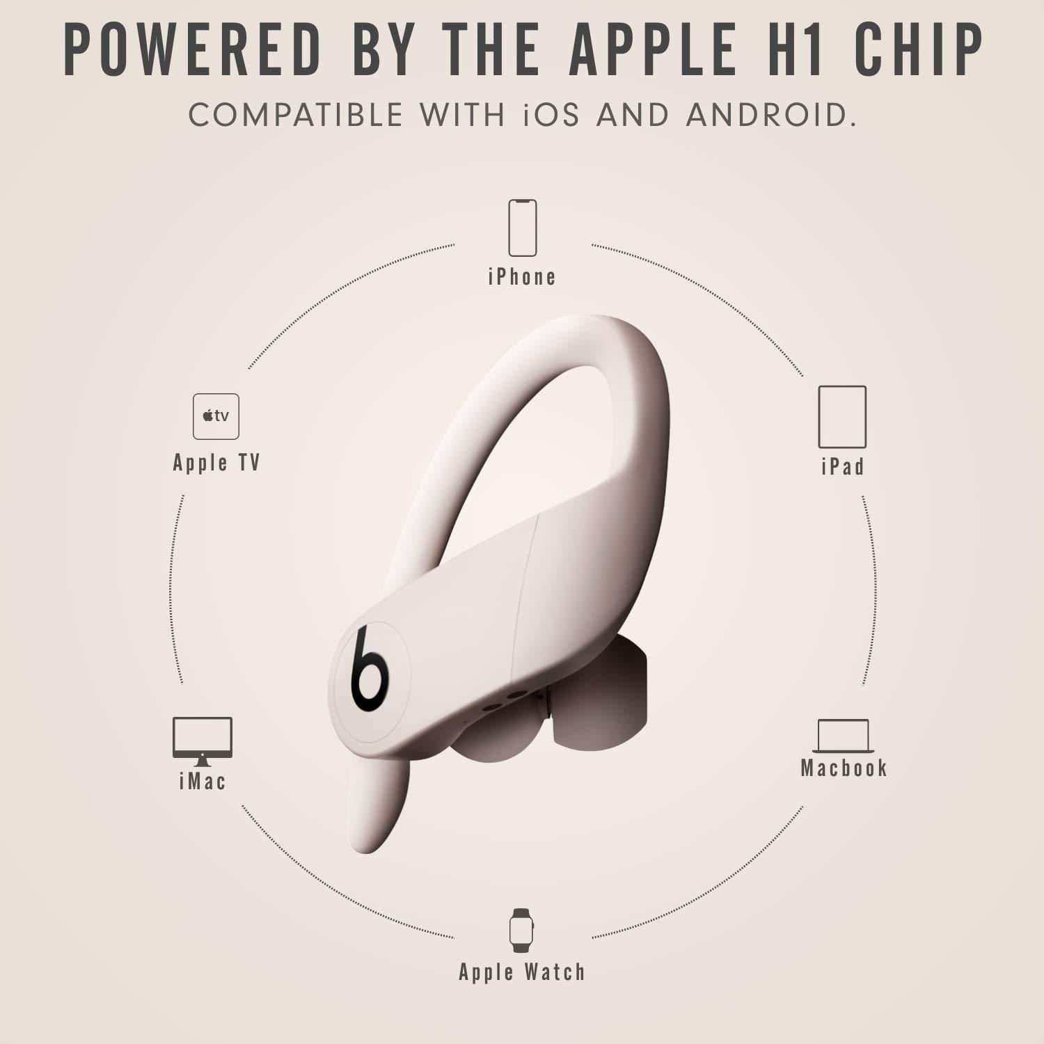 Beats Powerbeats Pro Wireless Earbuds - Apple H1 Headphone Chip, Class 1 Bluetooth Headphones, 9 Hours of Listening Time, Sweat Resistant, Built-in Microphone - Ivory - Image 5