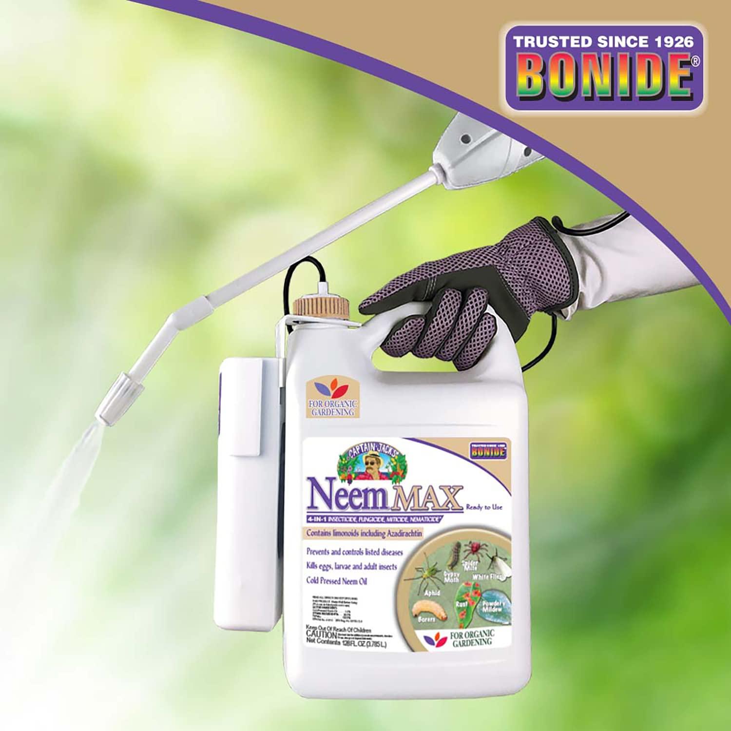 Bonide Captain Jack's Neem Max, 128 oz Ready-to-Use Spray Cold Pressed Neem Oil, Multi-Purpose Insecticide, Fungicide, Miticide and Nematicide for Organic Gardening - Image 6