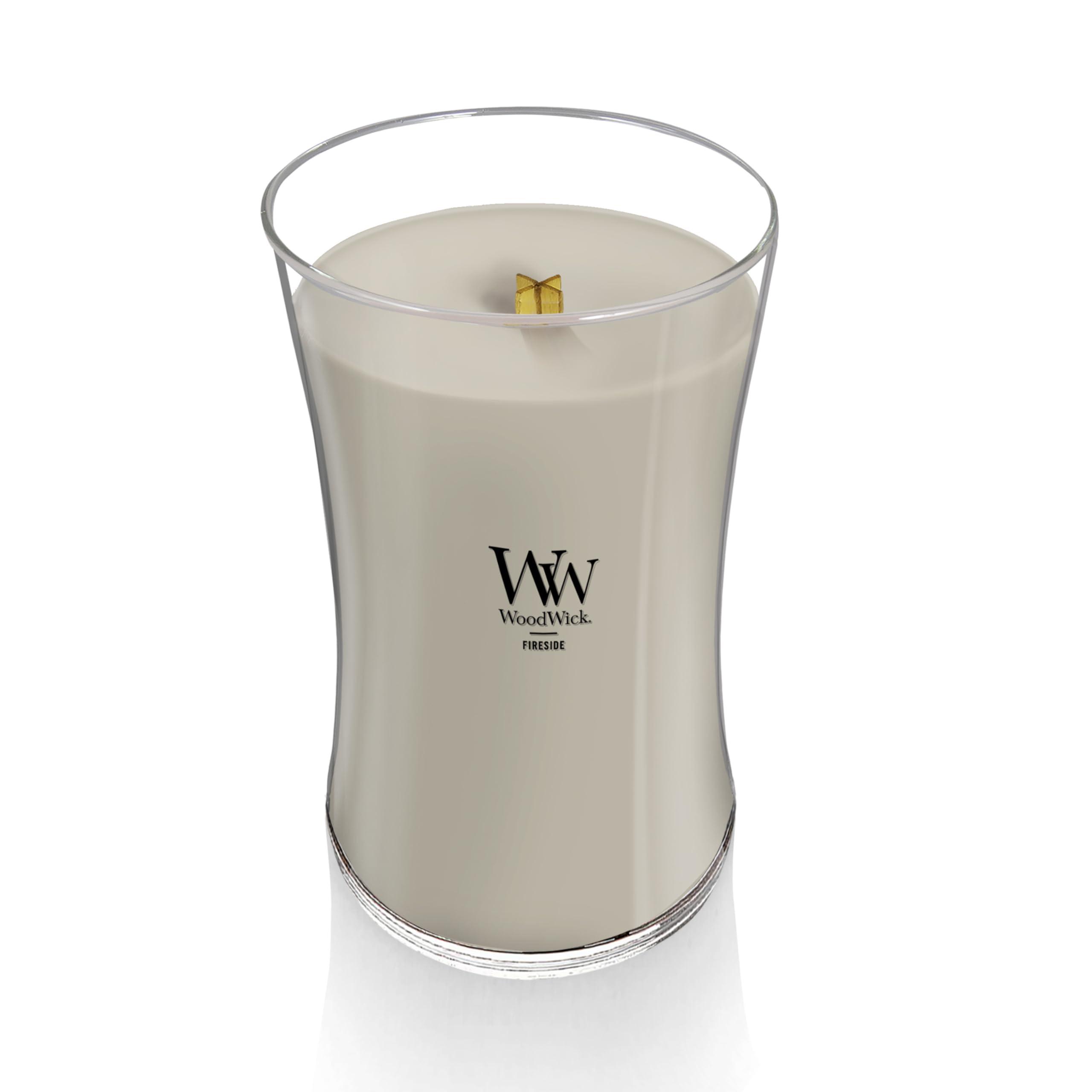 WoodWick Large Hourglass Fireside Candle Premium Soy Blend Wax Crackles as it burns Perfect for Gifting - Image 3