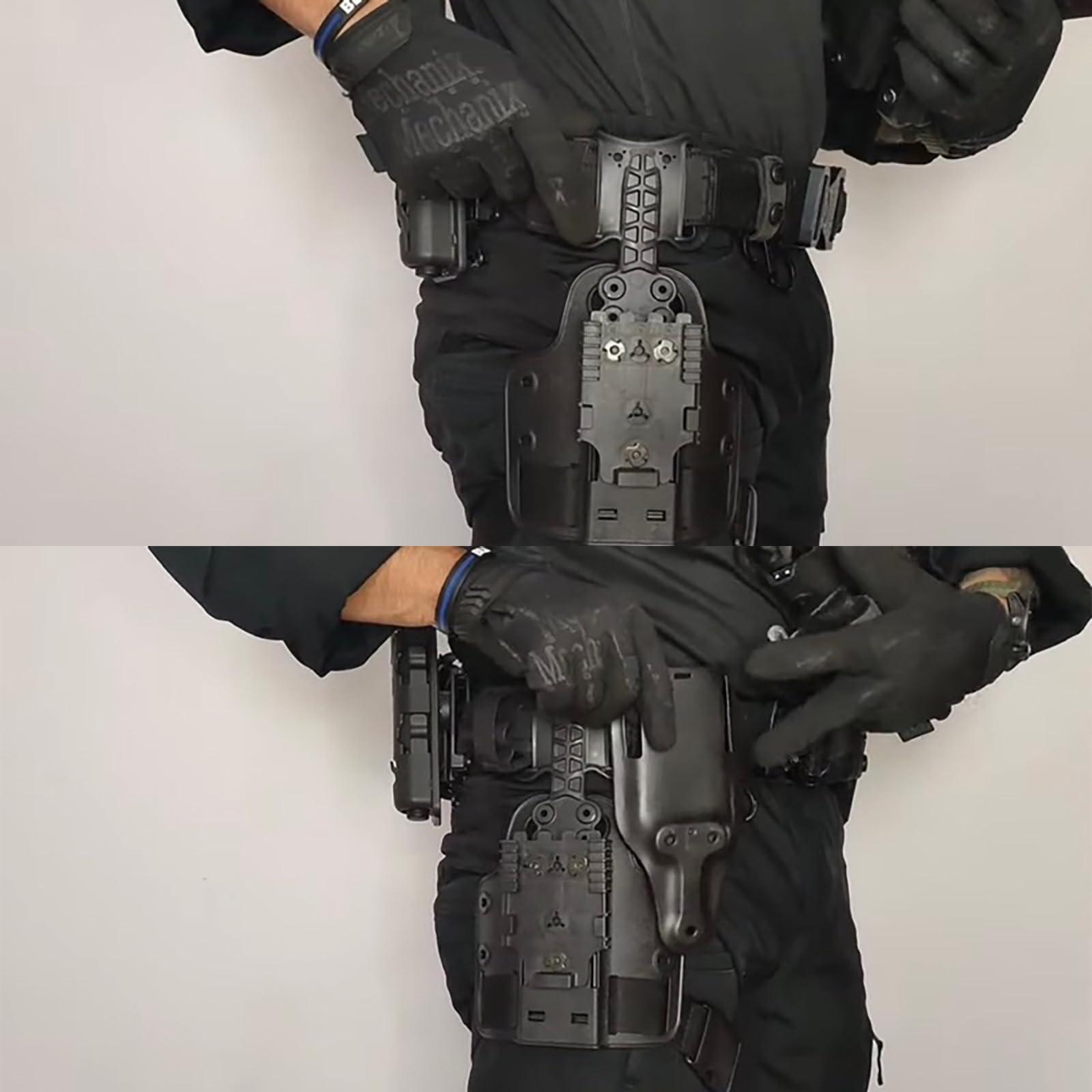 WGLILO Drop Flex Adapter with Single Strap Leg Platform for Gun Holsters, Adjustable Thigh Holster 6004, Drop Leg Panel - Image 5