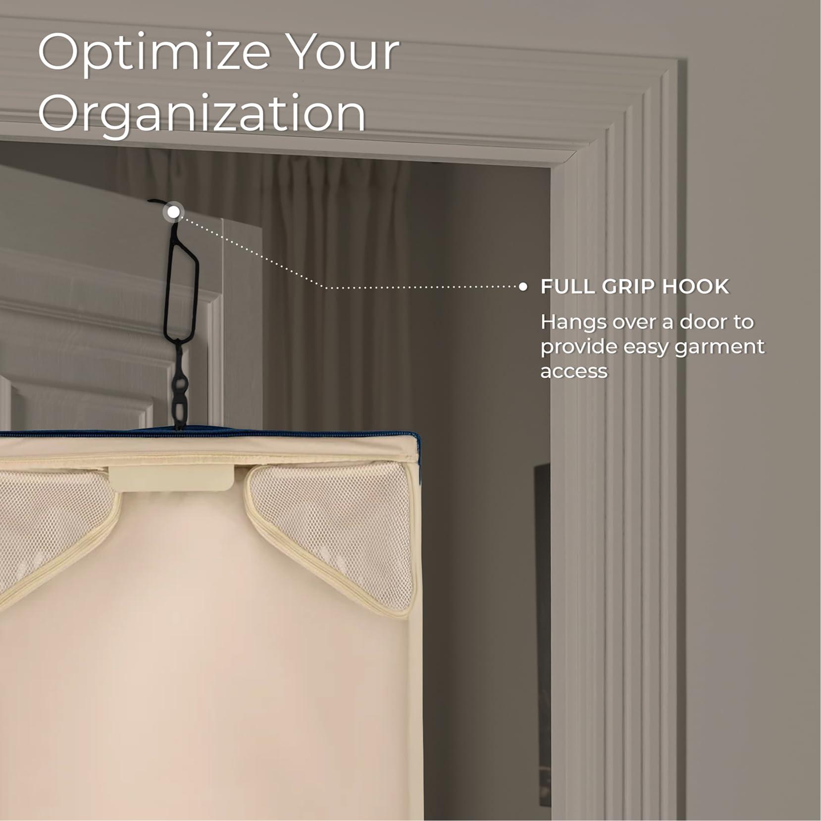 Briggs & Riley Deluxe Garment Bag Hook - Over the Door Hook Hanger for Travel, Saves Closet Space, Hangs Garment Bags, Durable Metal - Luggage Accessories, Black - Image 3