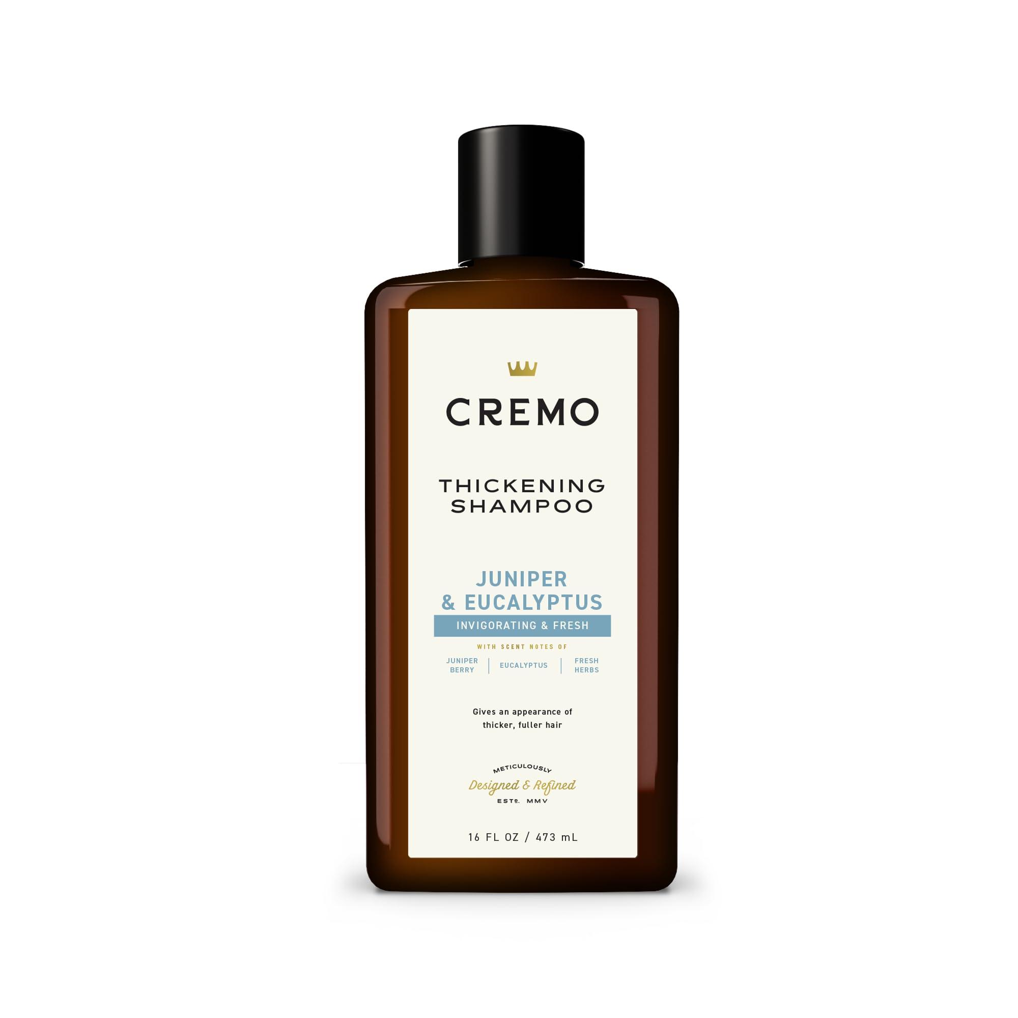 Cremo Juniper & Eucalyptus Barber Grade Thickening Shampoo, 16 Fl Oz - Image 1