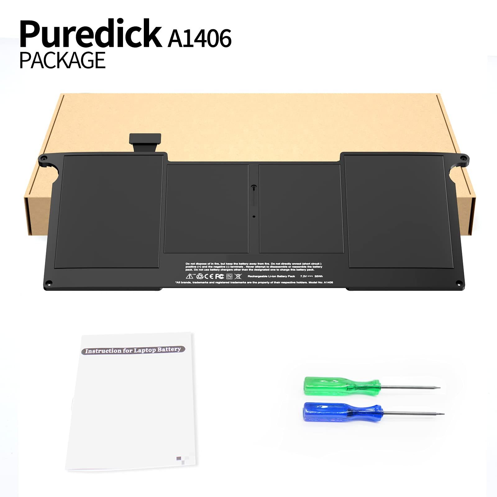 Puredick A1406 A1465 Battery, Replacement Battery for MacBook Air 11 inch (2012-2015 A1465) and (Mid 2011 A1370) - A1406 A1495 Battery for 11-inch MacBook Air [7.3V/35W/4790mAh] - Image 7