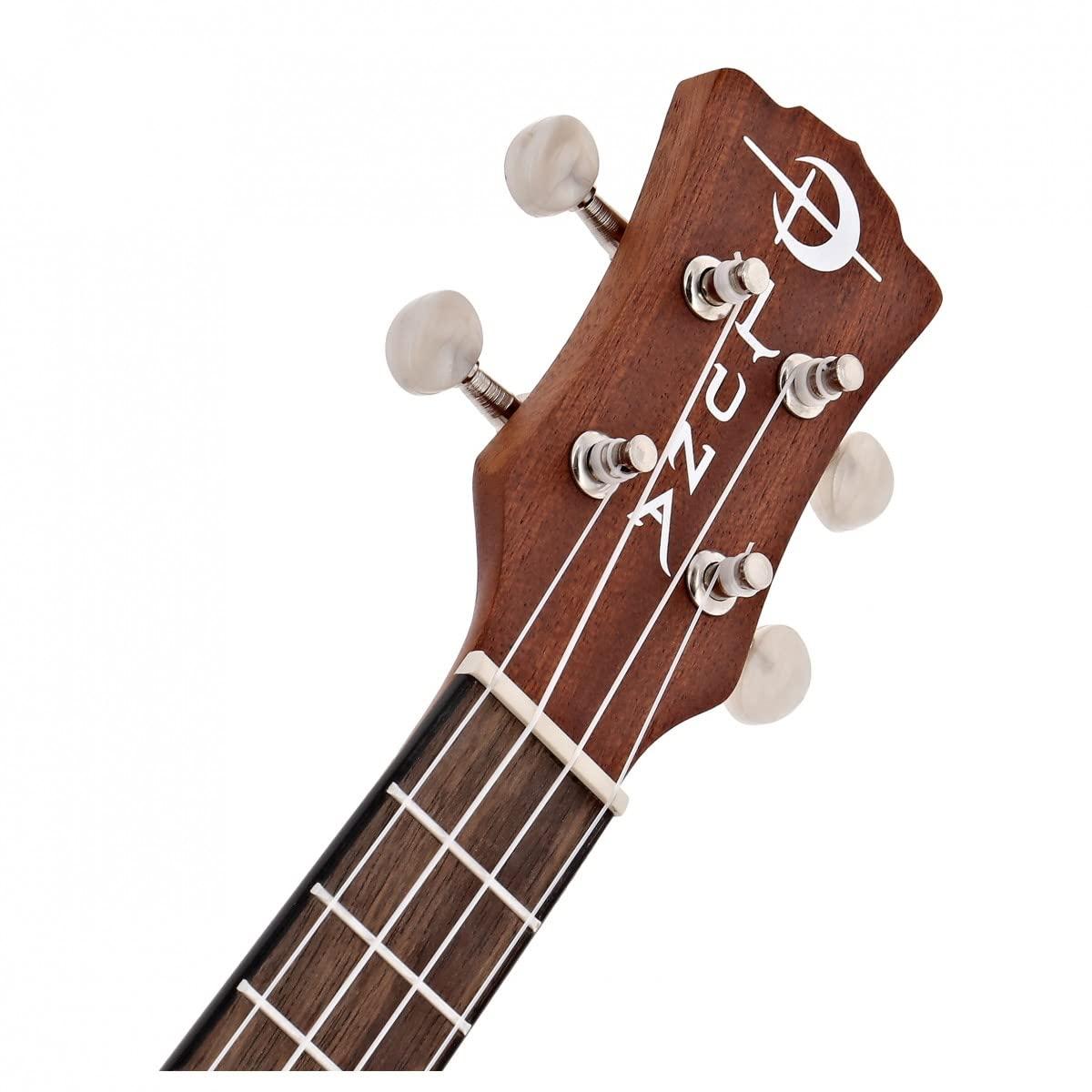 Luna Maluhia Peace Concert Ukulele with Gig Bag, Satin Natural - Image 5