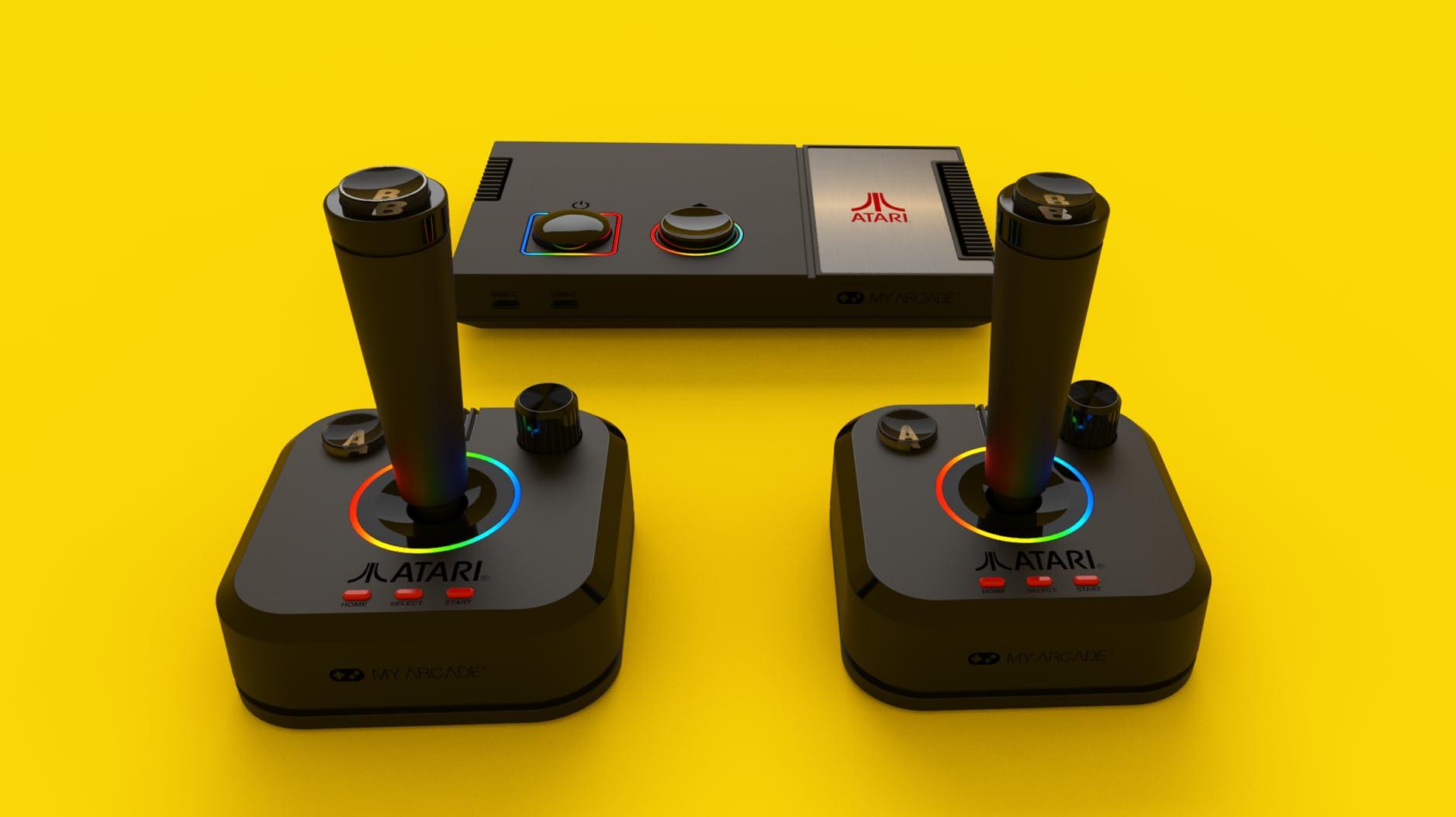 My Arcade Atari Game Station Pro: Retro Video Game Console with 200+ Games, Wireless Joysticks, RGB LED Lights, Atari 2600/5200/7800 and More - Image 2