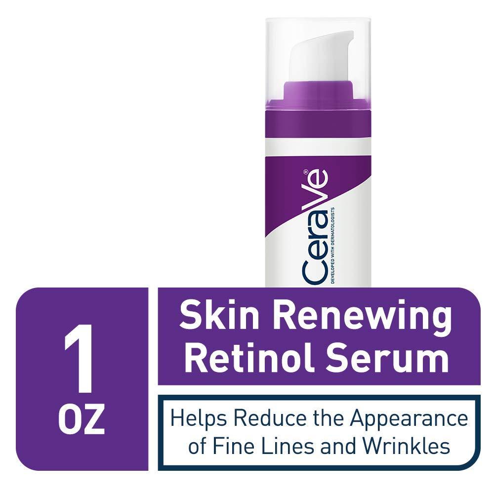 CeraVe Anti Aging Retinol Serum For Face, Encapsulated Retinol With Hyaluronic Acid, Niacinamide & Ceramides, Smooths Wrinkles & Fine Lines, Gentle Skin Brightening Serum, Fragrance Free, 1 Oz - Image 3
