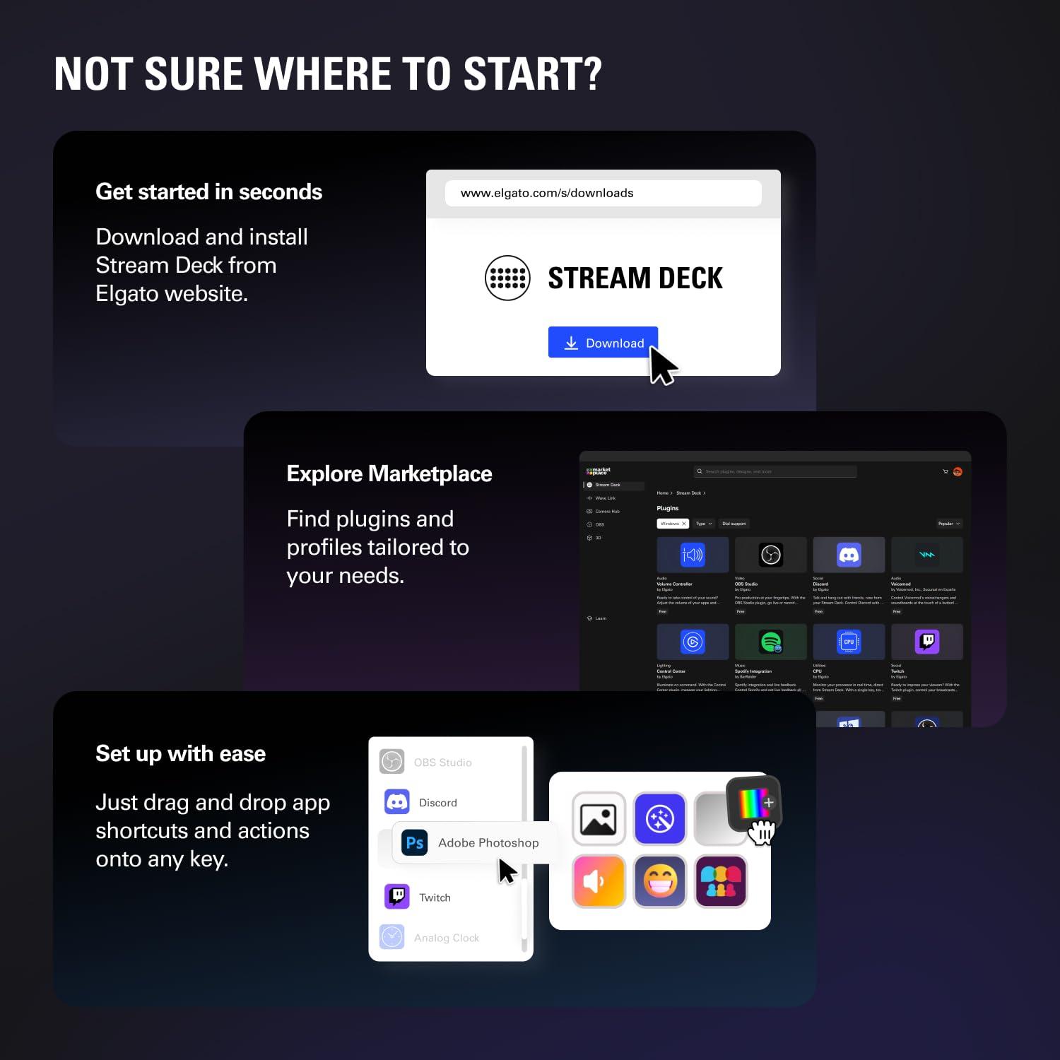 Elgato Stream Deck MK.2 White – Studio Controller, 15 macro keys, trigger actions in apps and software like OBS, Twitch, ​YouTube and more, works with Mac and PC - Image 8
