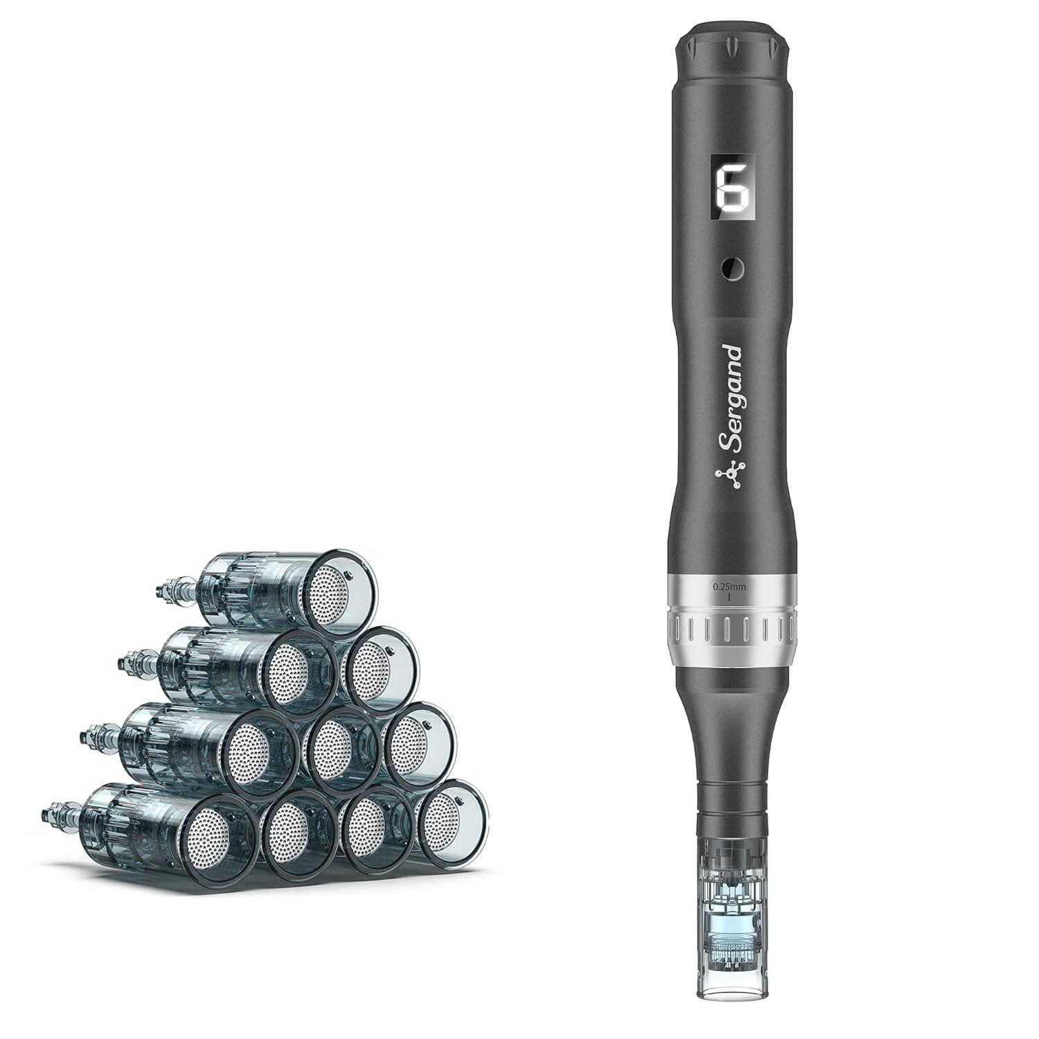 Microneedle Derma Roller Pen - Professional Microneeding 0.25 mm Derma Roller Beauty Pen - Microneedles Roller Pen for Women Men Tools