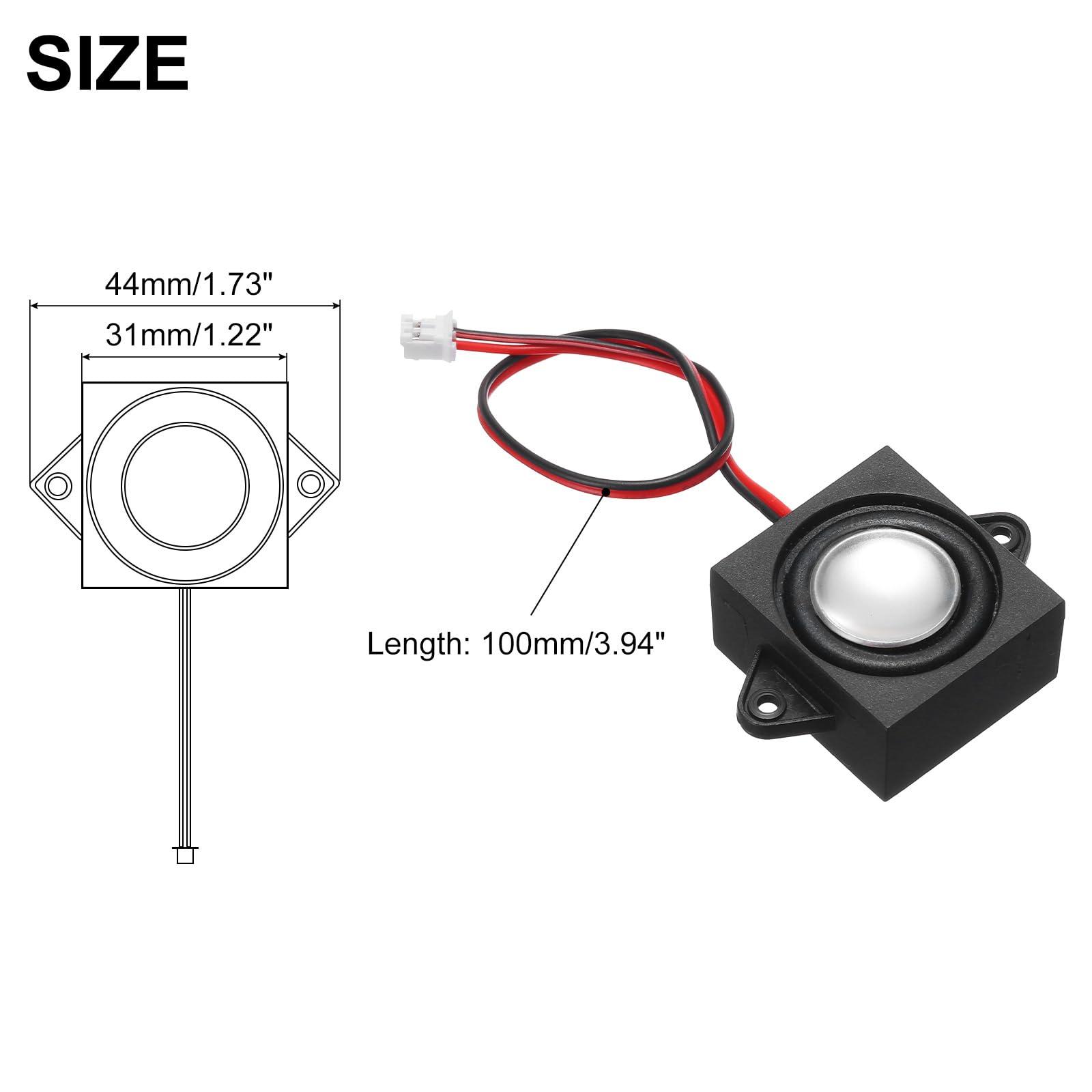 uxcell 1Pcs Speaker 3 Watt 4 Ohm Mini Speaker Micro Speaker with JST-PH2.0 Interface for Small Electronic Projects Advertising Machines LCD TV Monitors - Image 2