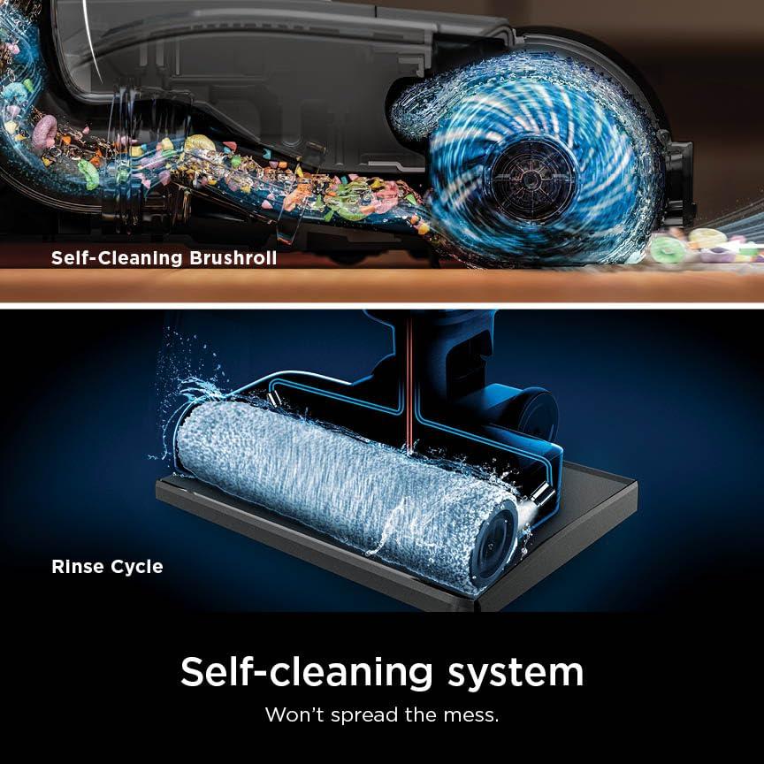Shark Wet Dry Vacuum Mop All-in-One Cordless Hardfloor Cleaner, HydroVac MessMaster, 3-in-1 Self-Cleaning System, Strong Suction with 2 Brushrolls & 2 Solutions, for Hard Floors & Area Rugs, AW261 - Image 4