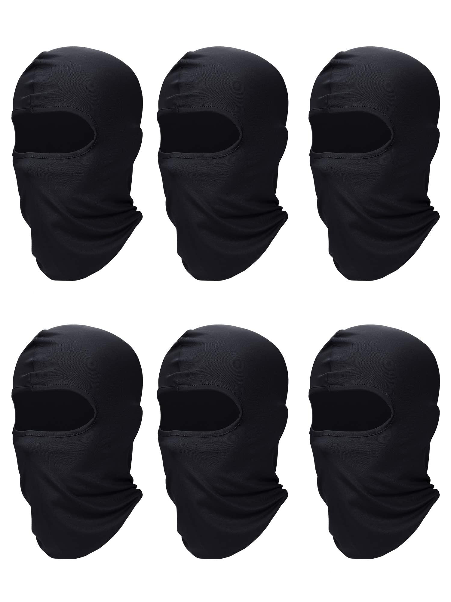 SATINIOR 6 Pcs Ski Mask Cover Balaclava Full Face Mask Summer Face Cover UV Protection Balaclava Men Women Outdoor Sports