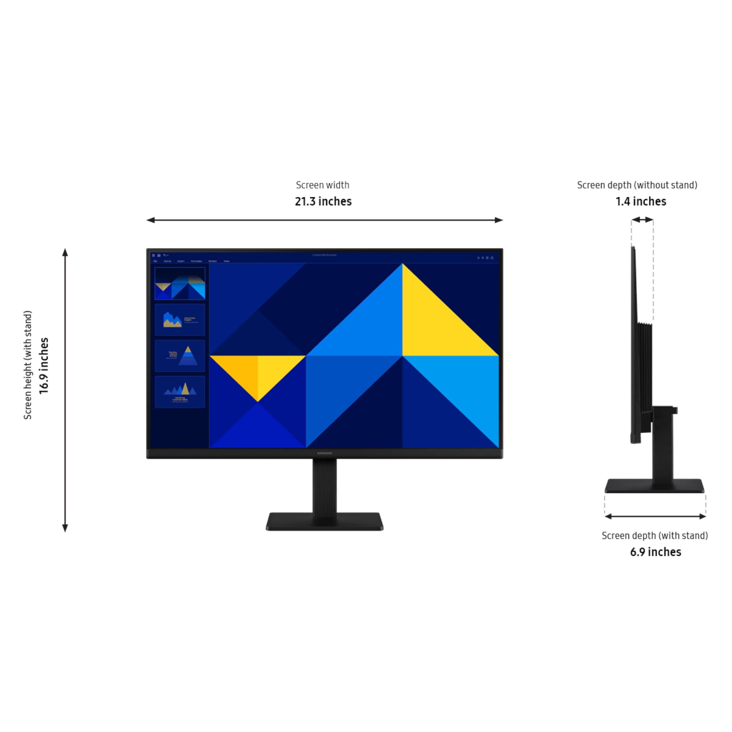 SAMSUNG 24" (S30GD) Essential Monitor with IPS Panel and Tilt Only Stand, 100Hz Refresh Rate, Ergonomic Design, Advanced Eye Care, Game Mode, LS24D304GANXZA - Image 7