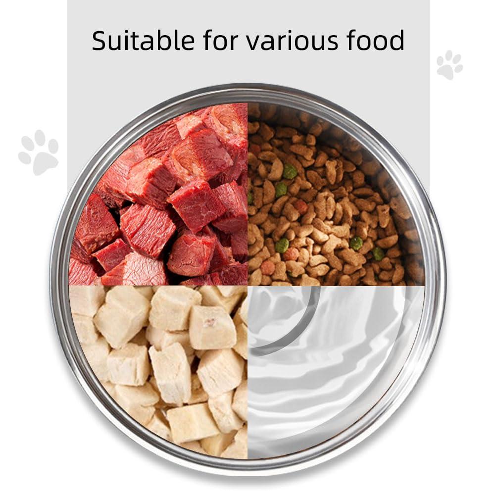 Personalized Dog Cat Bowl with Name Pattern,Laser Engraved Stainless Steel Pet Bowl Anti-Slip for Water Food,with 1 Non Customized Green Bowl (Purple, 25 oz) - Image 4