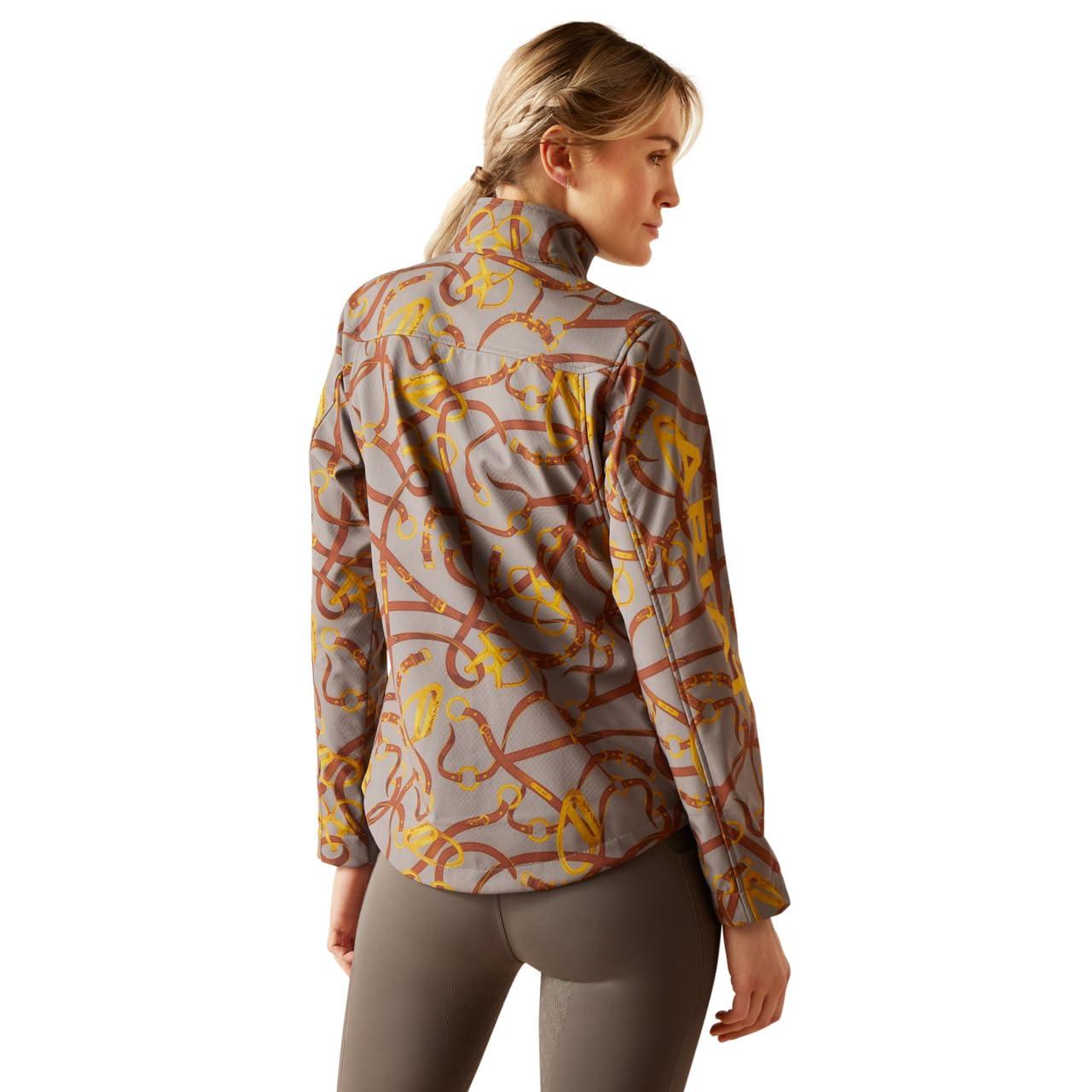 ARIAT Women's New Team Softshell, Rouge Red/Celestial Serape - Image 2