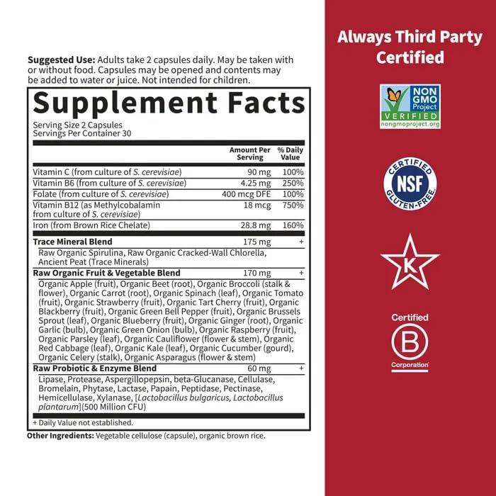 Vitamin Code Healthy Blood 60ct Capsules - Image 5