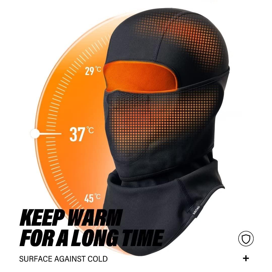 SAITAG Balaclava Ski Mask Warm Face Mask for Cold Weather Winter Skiing Snowboarding Motorcycling Ice Fishing Men - Image 3