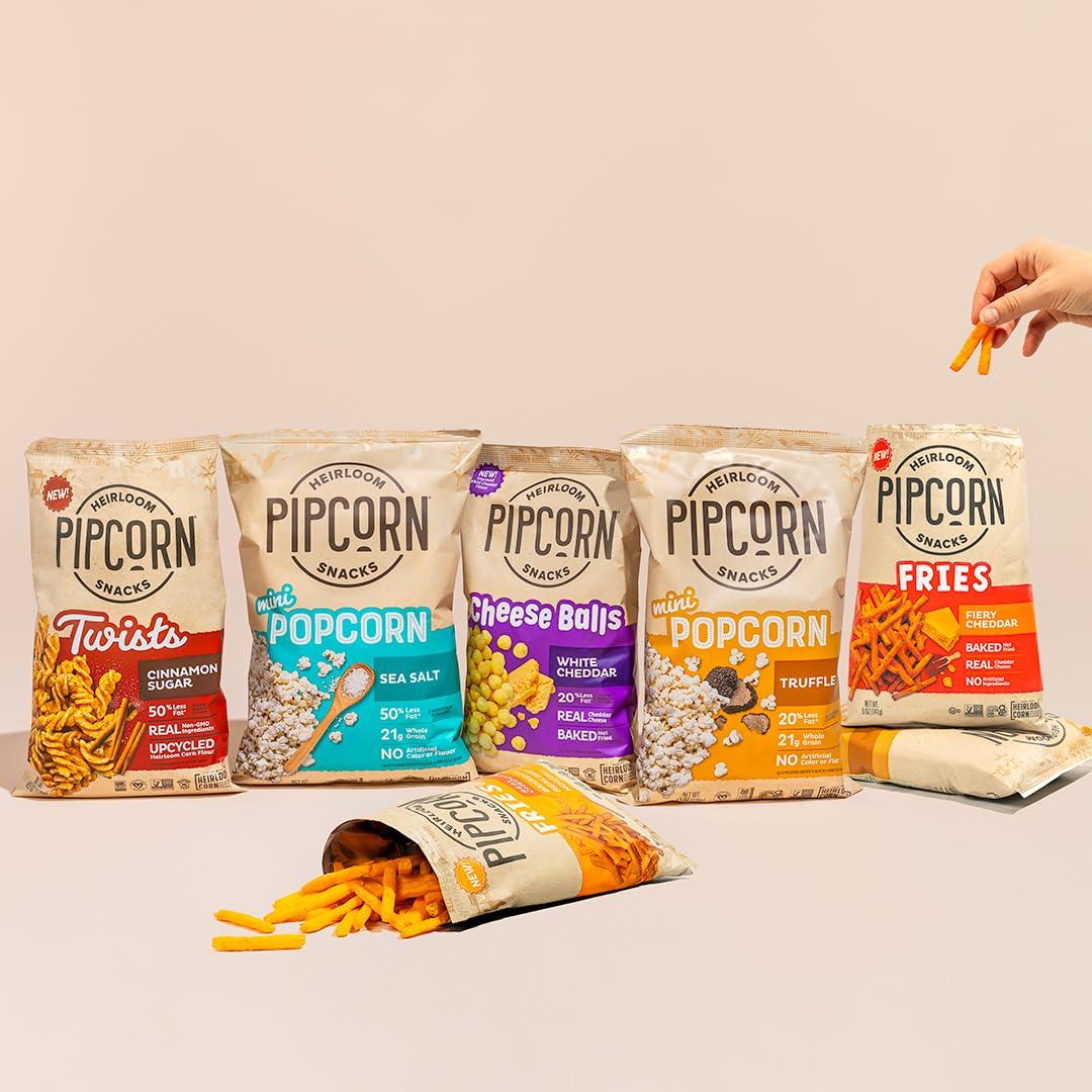 Mini Heirloom Popcorn by Pipcorn - Sea Salt,1oz 24pk - Healthy Snacks, Gluten Free Snacks, Snack Packs, Heirloom Corn, Salty Snacks - Image 7