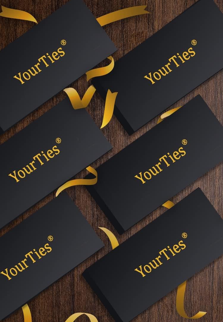 YourTies Pre-Tied Bow Tie Satin Solid Bowtie Adjustable Tuxedo Bowties for Men with Gift Box Wedding Party - Image 6