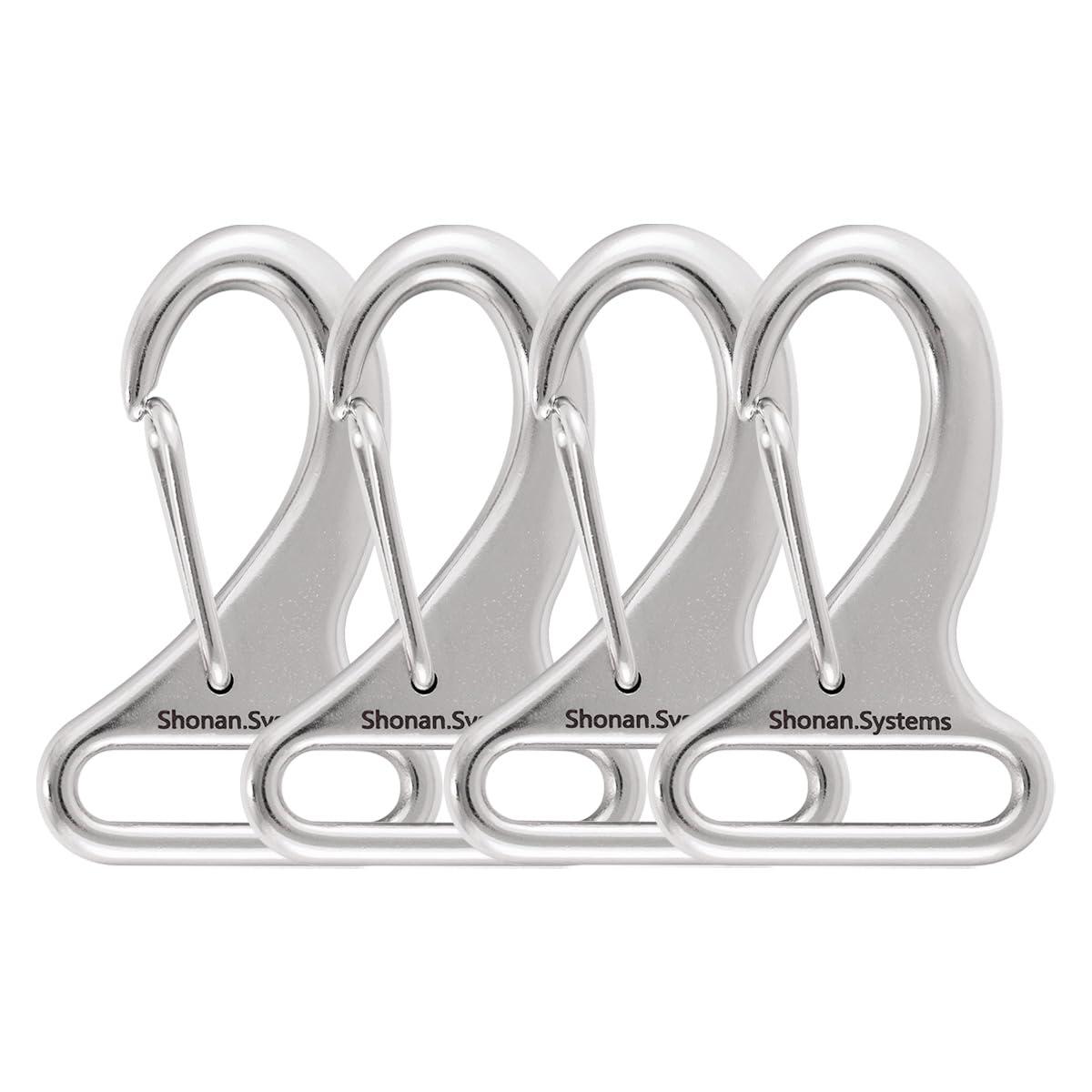 SHONAN Webbing Clips 1 Inch, Marine Grade Metal Buckles for Straps, Stainless Steel Strap Clips Snap Buckles for Straps - Image 2