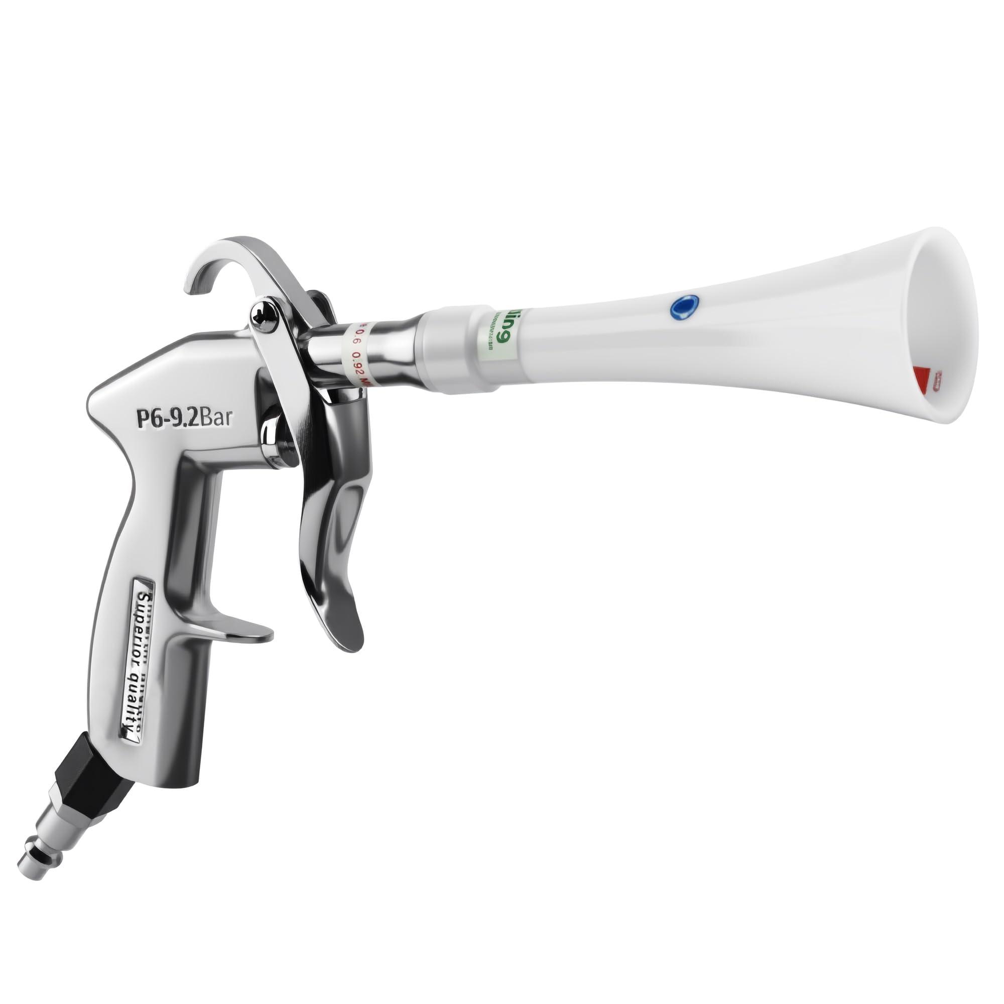 GOCCIDA Tornado Dry Cleaning Gun with Brass Adjustable Air Flow Nozzle,Air Blower Gun Quickly Blasts Dirt and Dust from Surface Works with Air Compressor