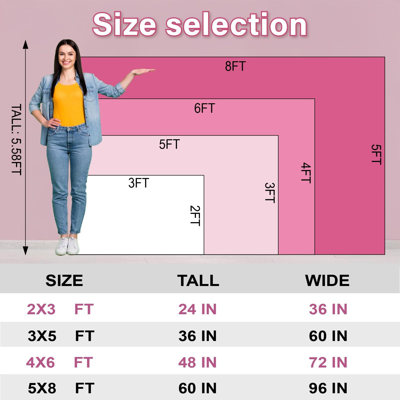 TOPCARPENTER Custom Flags Personalized Pink America Flag - 3X5 Ft Flag Design Your Image Funny Poster for Decor Living Rooms Bedrooms - Image 3