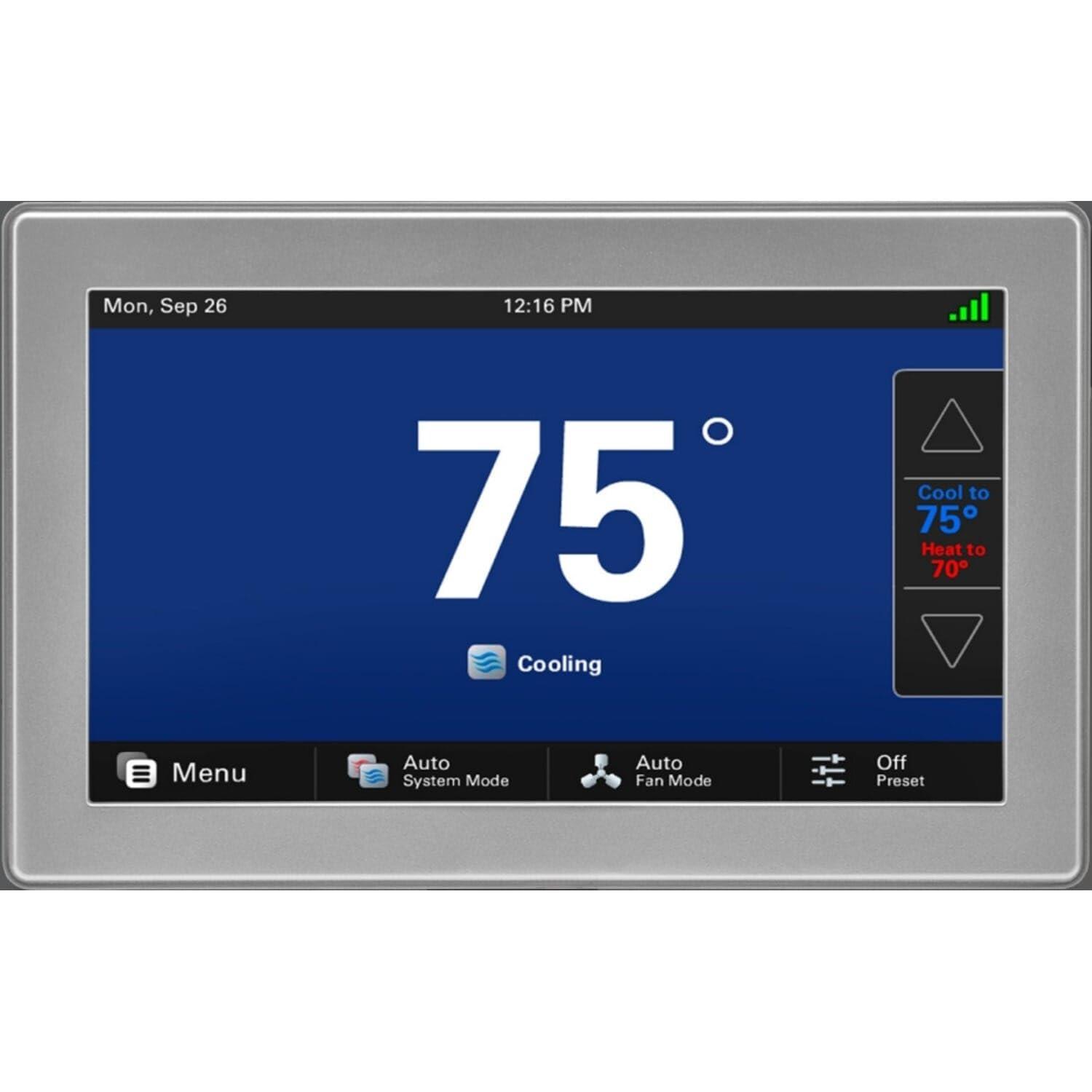Trane XL1050 ComfortLink Smart Thermostat – Model TZON1050AC52ZC with Built-in Wi-Fi and Zoning Control, 7" Touchscreen Display - Image 3