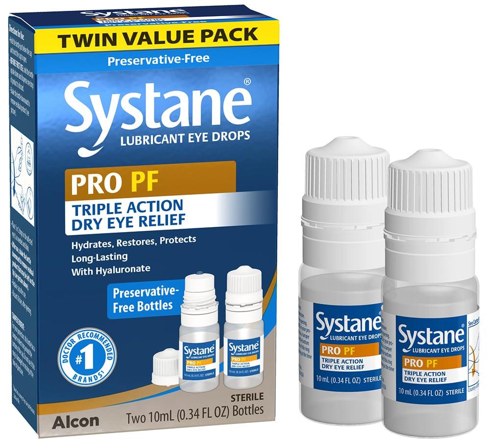 Systane PRO PF Multi-dose Preservative-Free Lubricant Eye Drops 2 Count