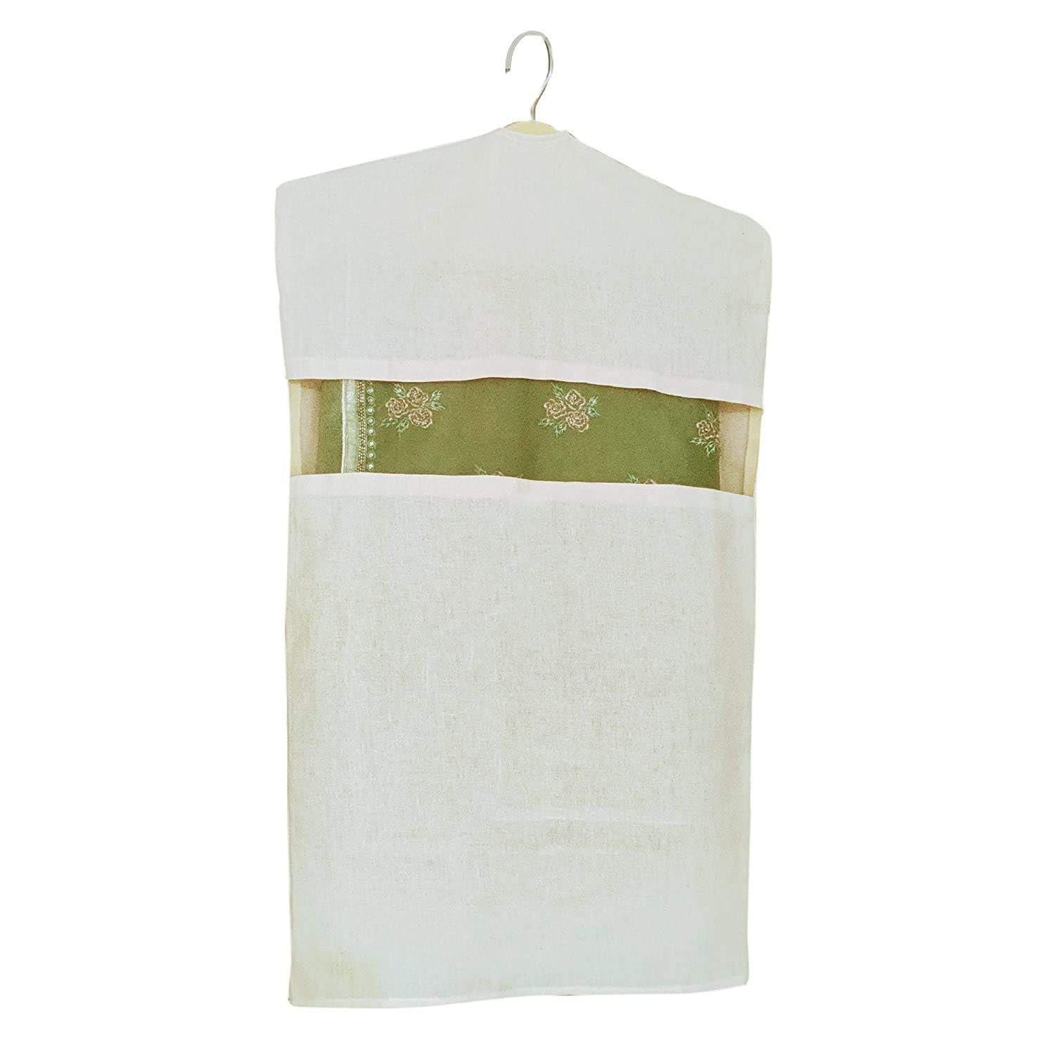 Forever Cotton Hanging Garment Bags/For Jackets, Suits, Tops, Sarees, Clothes & Dresses - Eco-friendly, Breathable Travel Pack Garment Dust Cover with YKK Zipper (with full length zip closure) - Image 4