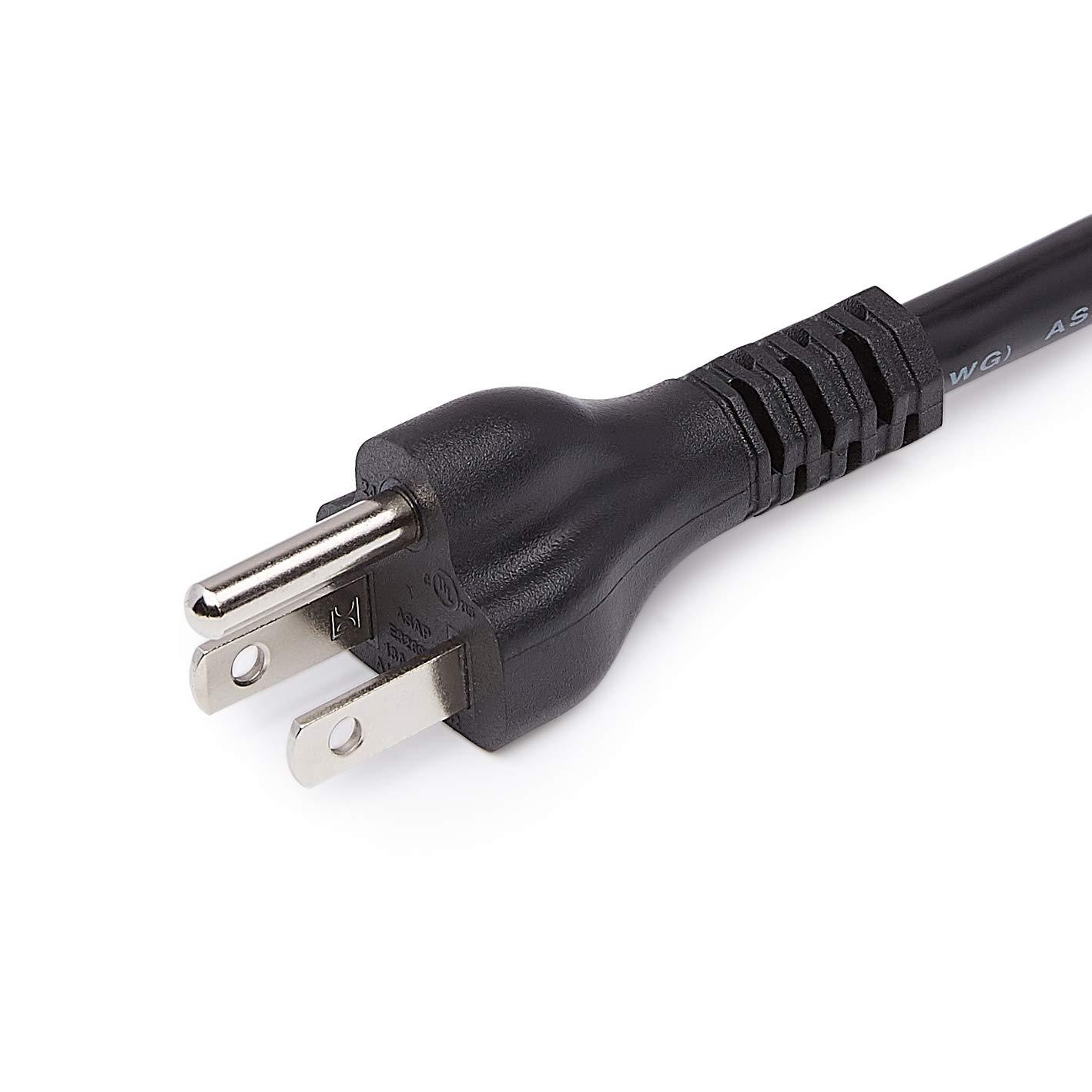Amazon Basics Extension Cord, 6 Ft, 3 Prong Outlet Extender, Indoor Extension Cord, 13 Amps, 125V, Black - Image 4