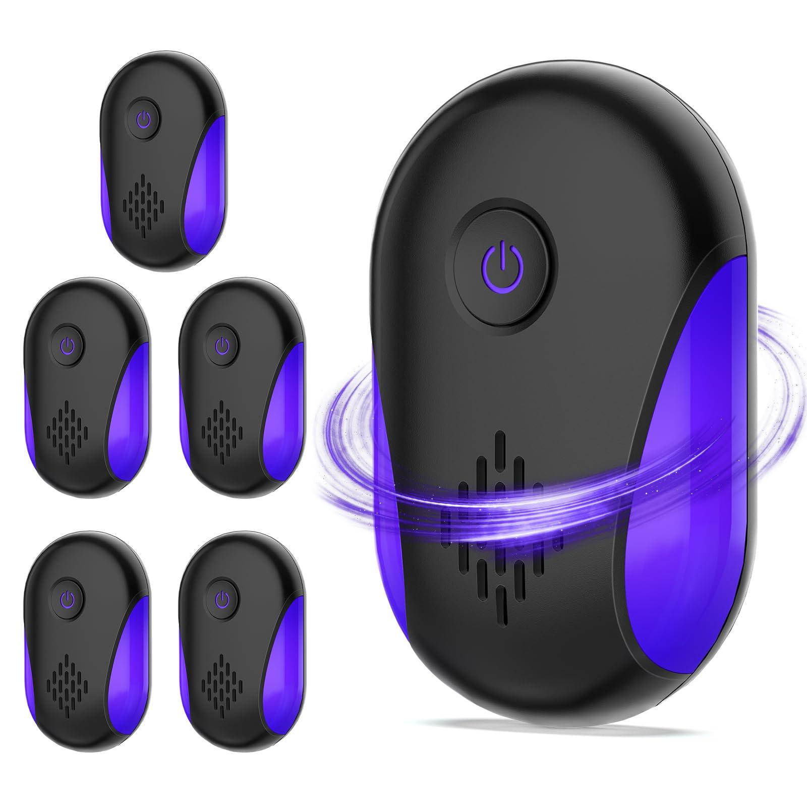 2024 Upgraded Ultrasonic Insect Control 6 Packs, Indoor Ultrasonic for Roach, Mouse, Bugs, Ant, Mosquito, Mice, Spider, Electronic Plug in Pest Control
