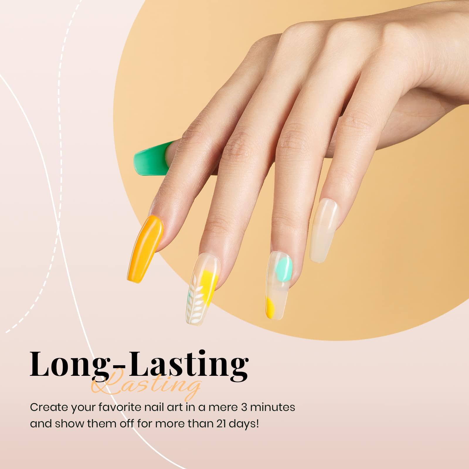 Beetles Nude Gel Polish, 15ml Jelly Neutral Nude Gel Nail Polish Set Translucent Effect Nail Concealer Soak Off UV Spring Summer French Nail Art Design Gift for Women - Image 4