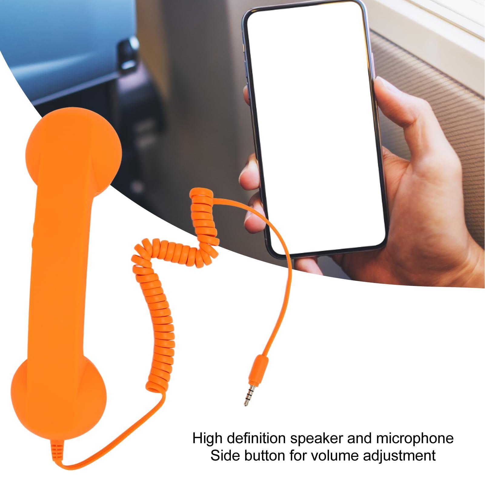 Retro 3.5mm Telephone Handset for Cellphone - Radiation Proof Old Phone Receiver, Handheld Headset for Cell Phone - Image 4