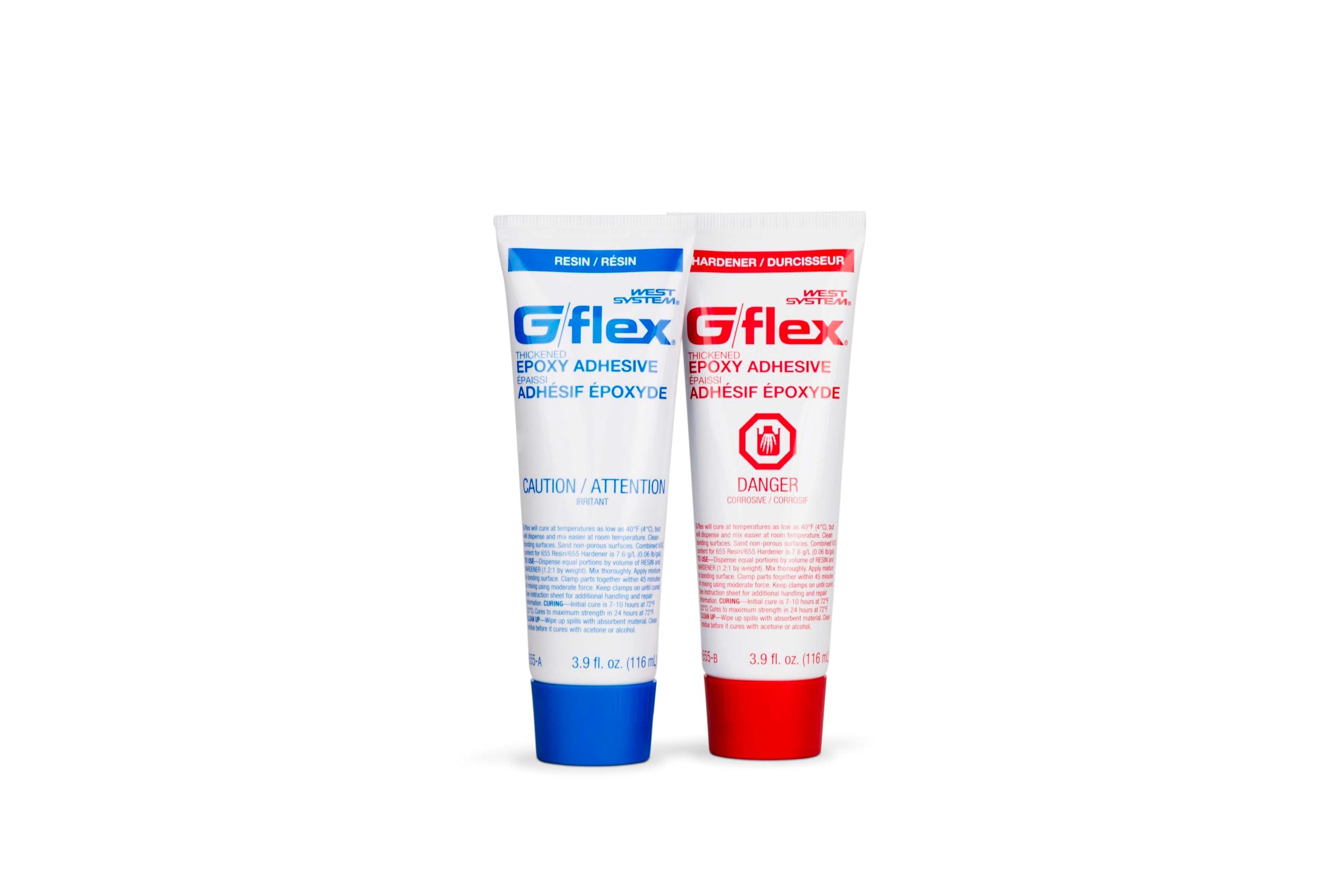 West System 655-8 G/flex Epoxy Adhesive, two 4.5 fl oz., White - Image 2