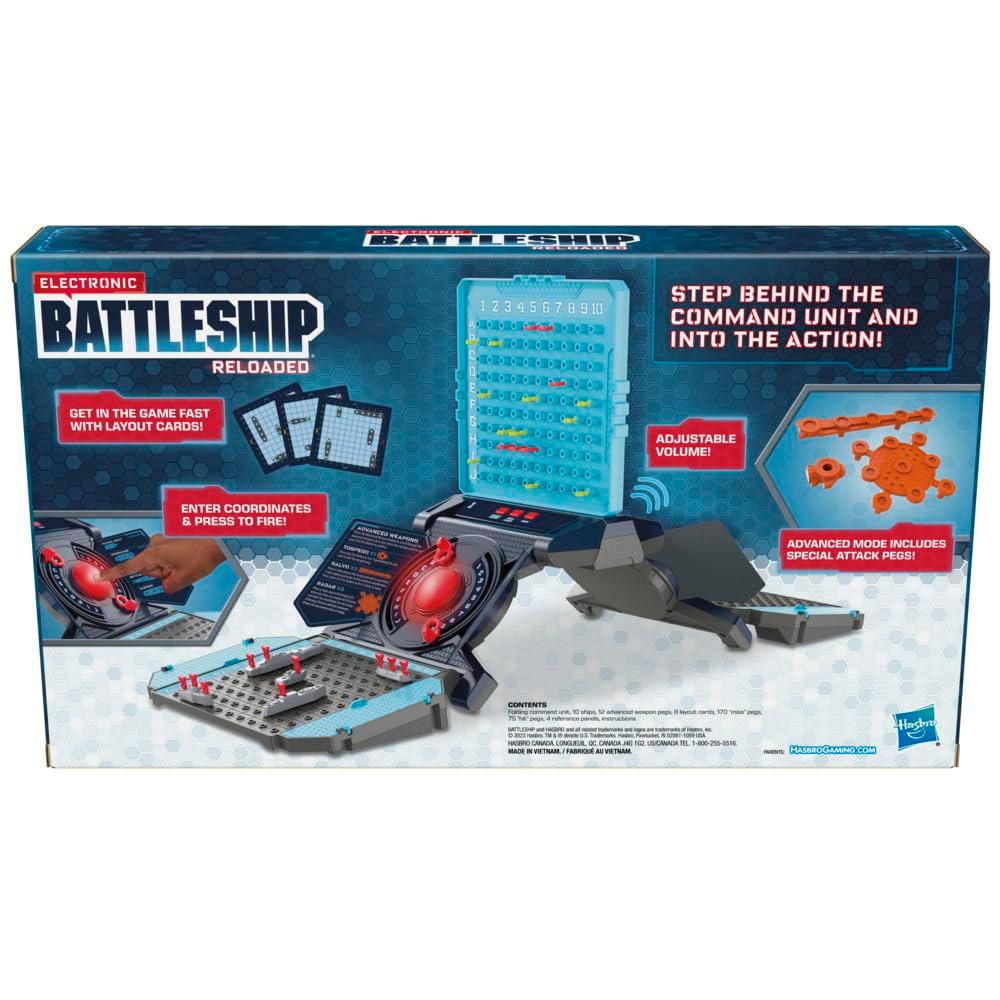 Hasbro Gaming Electronic Battleship Reloaded Board Game, Naval Combat Strategy Game with Sounds, Lights, Special Attacks, Ages 8 and Up, 1-2 Players - Image 7