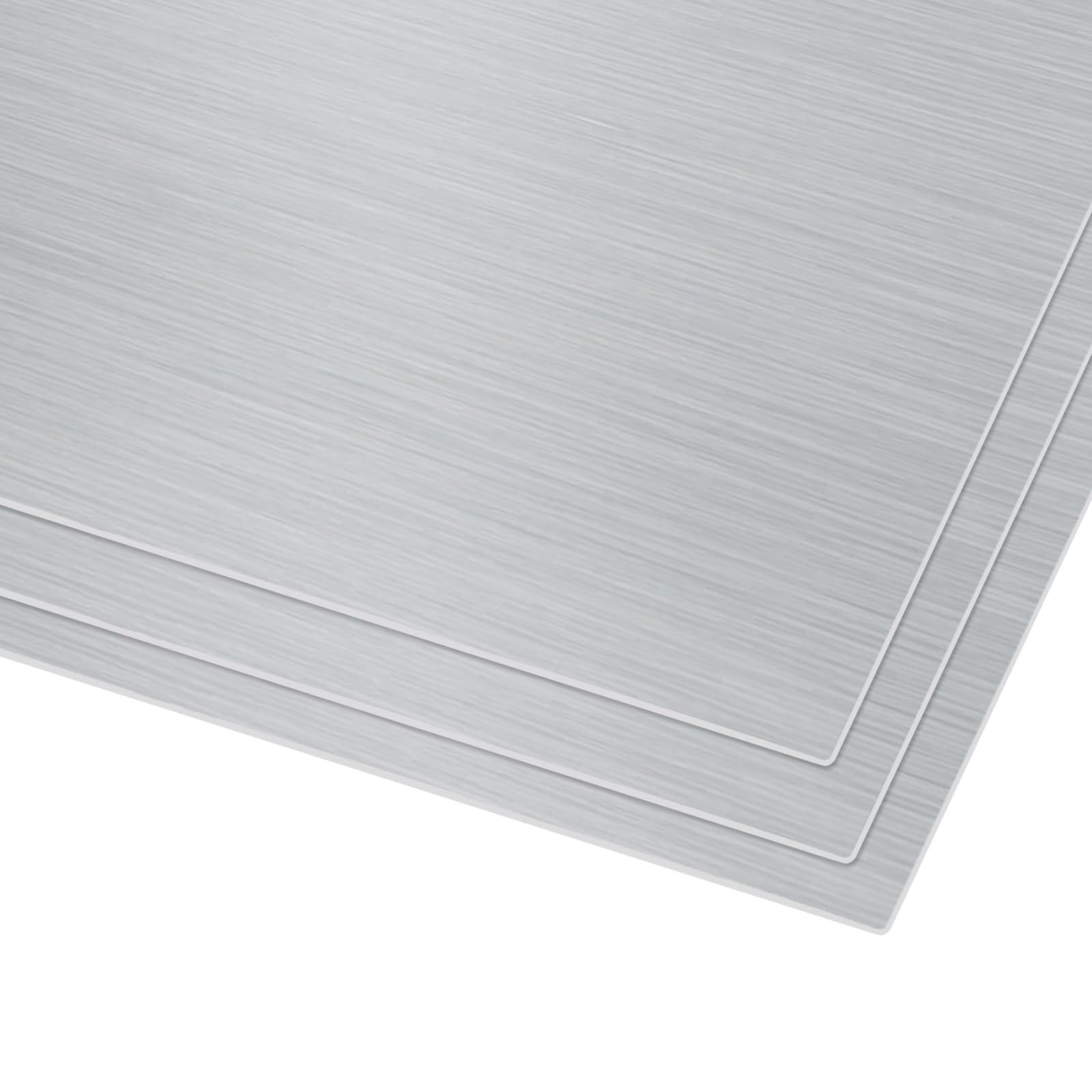 ZUQIAN 2 Pack 6061 T6 Aluminium Metal Sheet 11 x 15 x 1/8 Inch Thickness Flat Plain Plate Panel Aluminium Metal Plate Sheets with Protective Film, Aluminum Sheet for Crafting - Finely Polished - Image 5